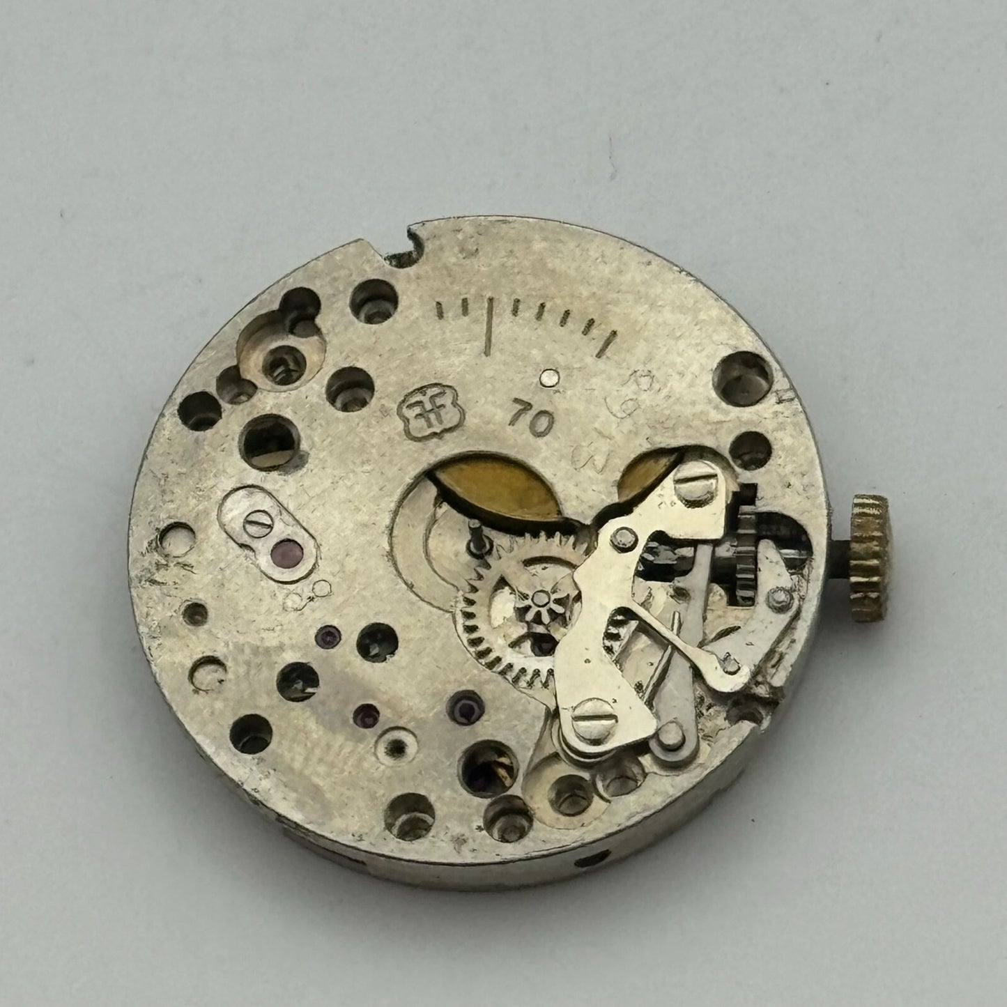 23.6mm Running Olma FHF 70 Manual Wind 15 Jewels Swiss Watch Movement PARTS