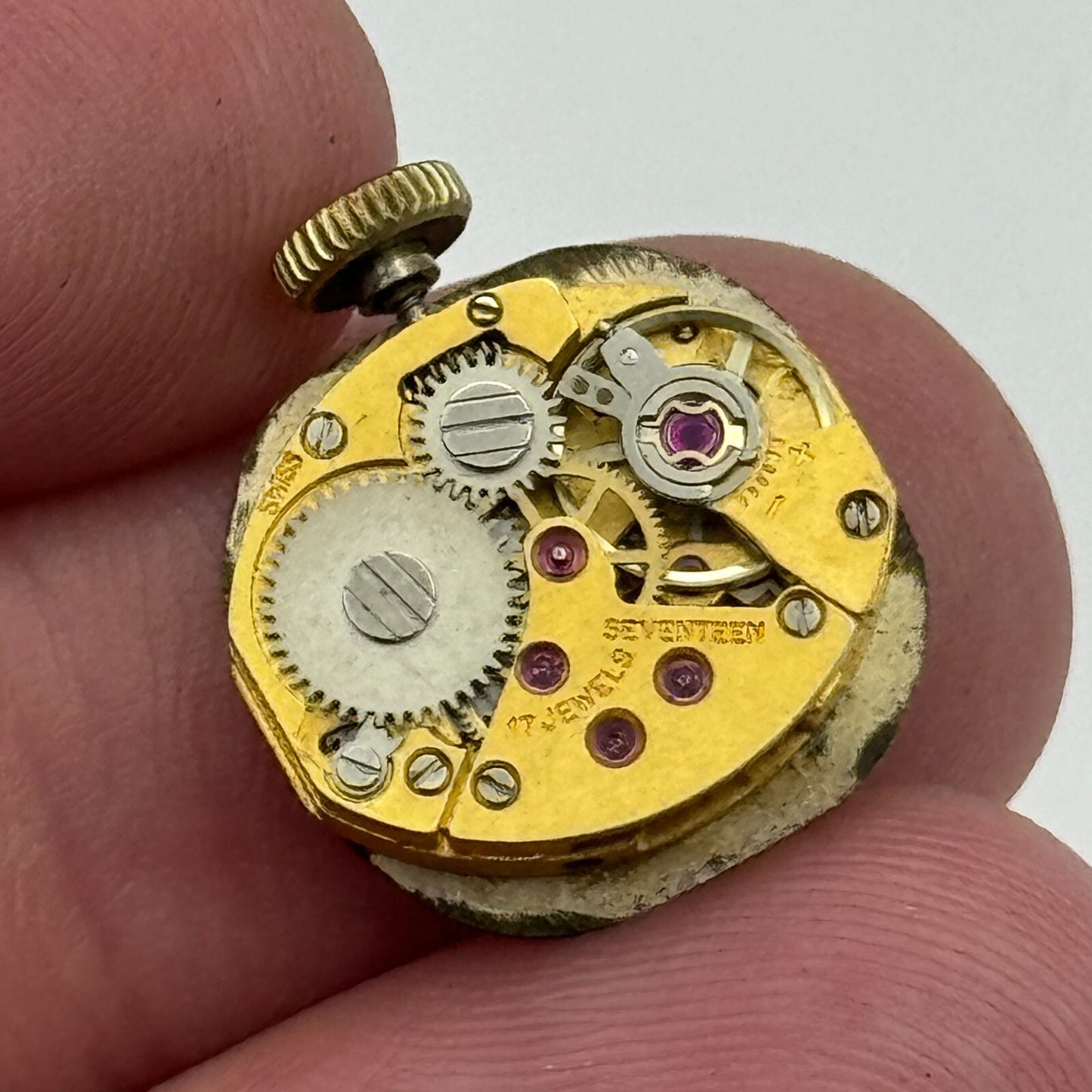 13mm Ladies Rone AS 1977-2 A Schild Balance Ok Vintage Watch Movement PARTS