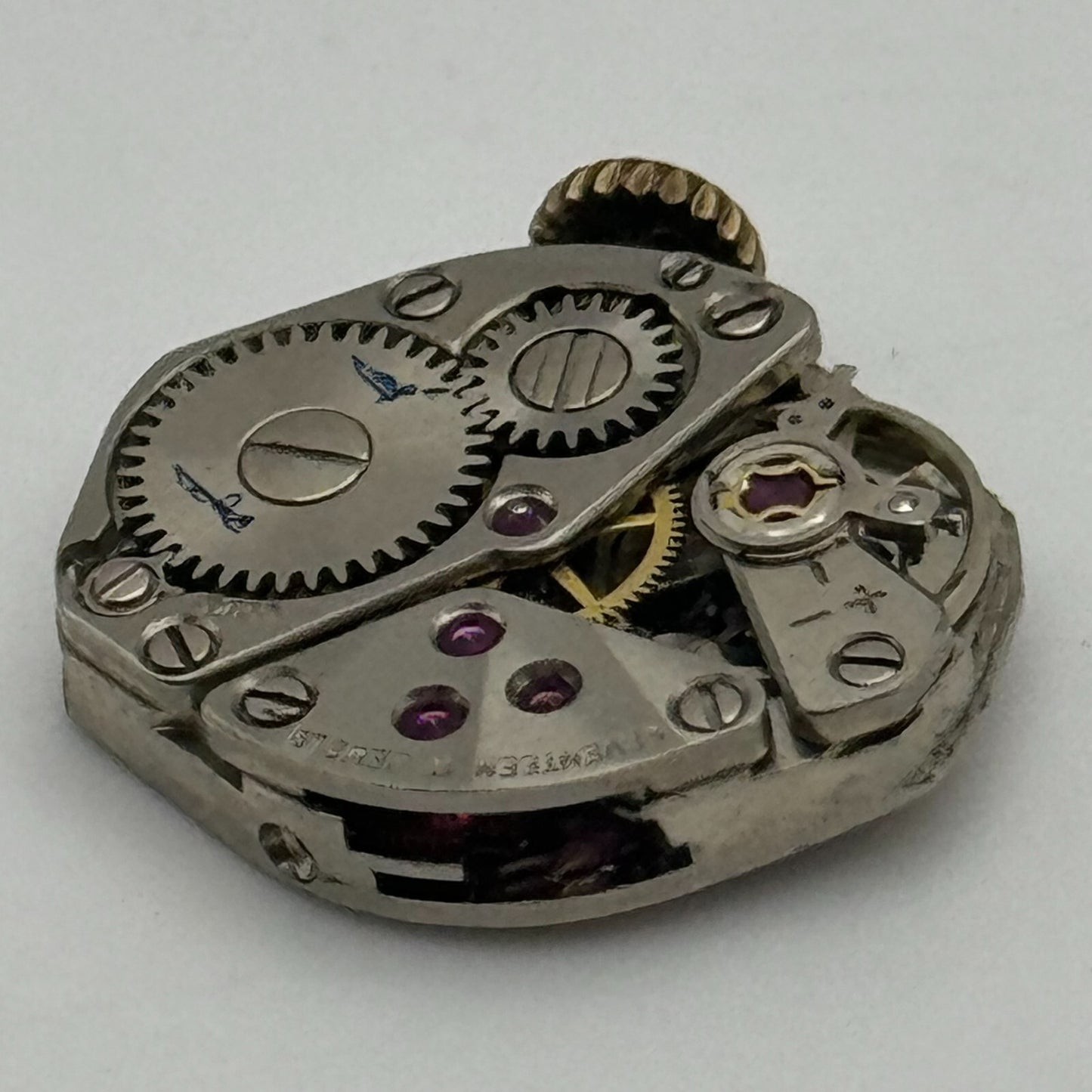 15.3mm Running Rotary FHF 609 Manual Wind 17 Jewels Swiss Watch Movement PARTS
