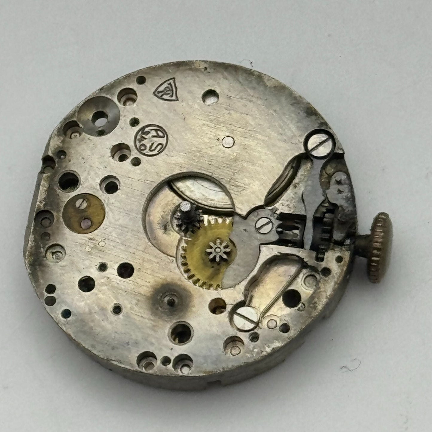 23.7mm Running Rotary AS 340 Manual Wind Watch Movement Swiss Vintage PARTS