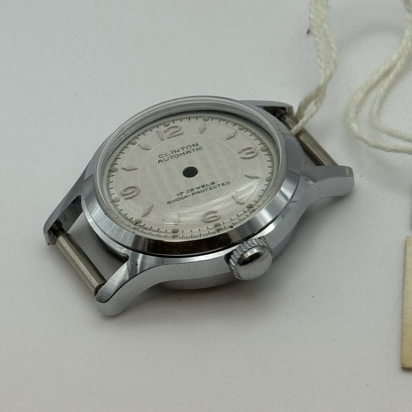 24.5mm New Old Stock AS1320 Clinton Automatic Watch Case & Dial Unused CHR ST