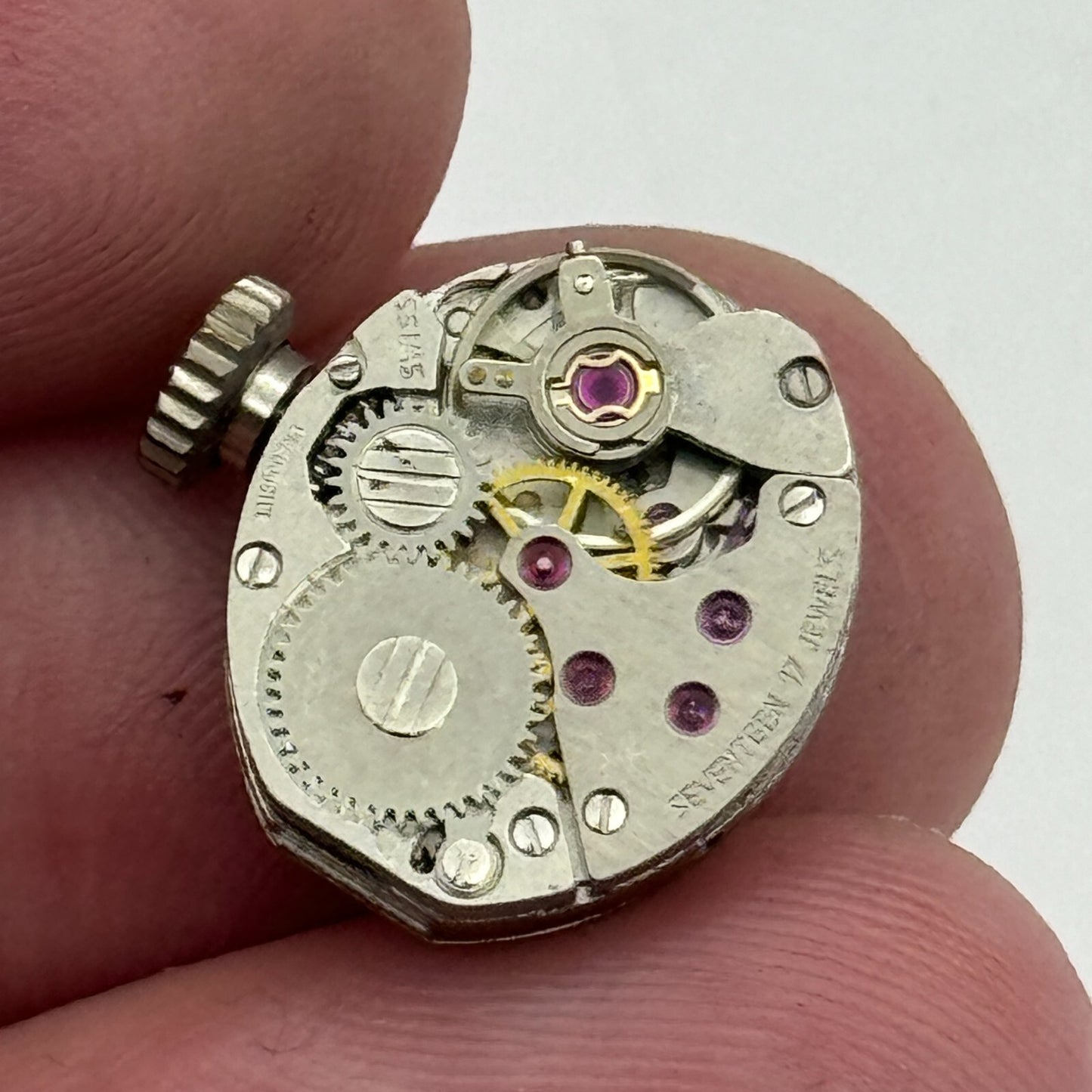 12.9mm Ladies Carronade AS 1977-2 A Schild Manual Wind Swiss Watch Movement PART