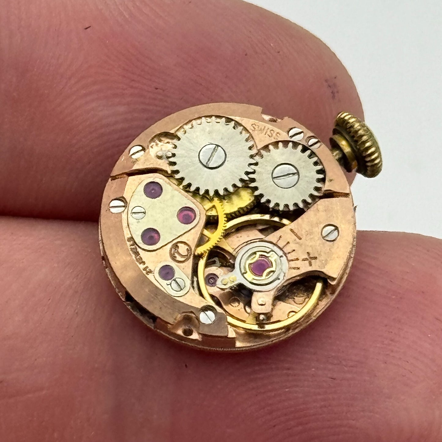 15.5mm Walker & Hall ETA 2412 Manual Wind 21 Jewels Watch Movement PARTS REPAIR