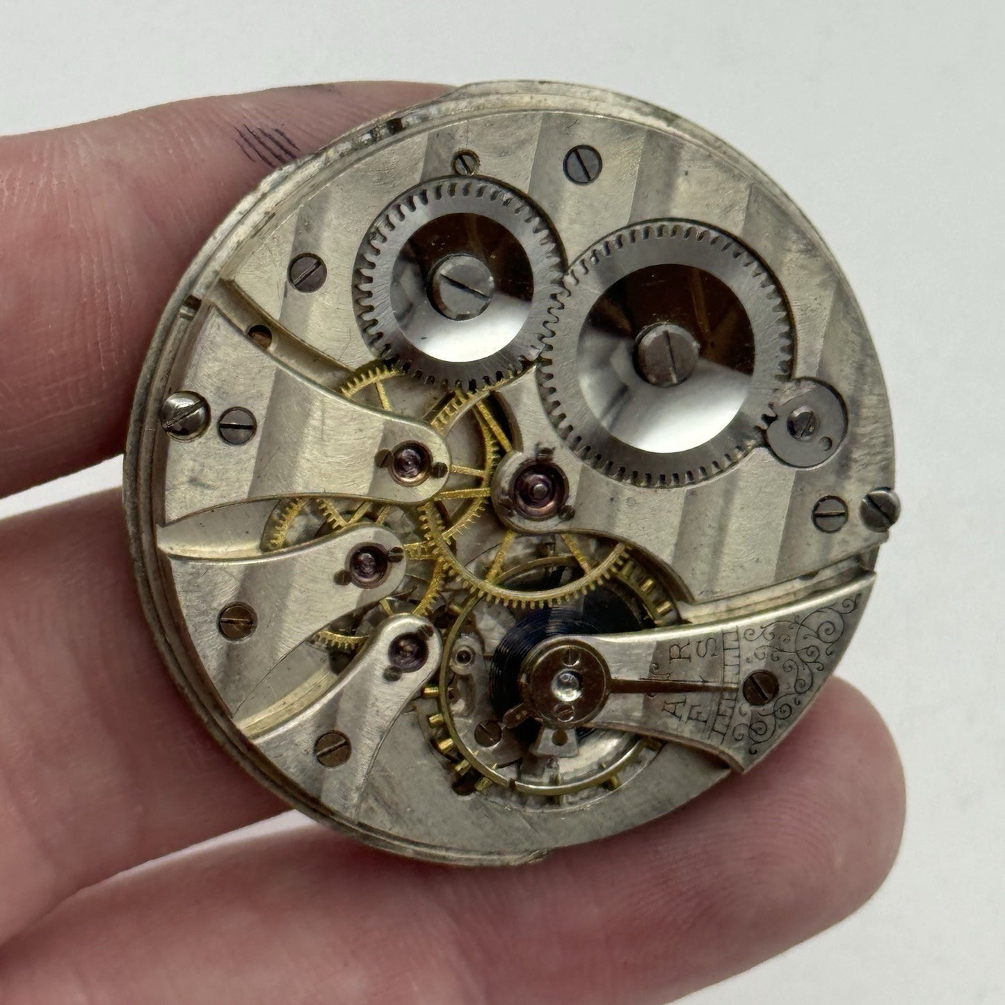 43mm Tavannes Watch Co Swiss Quality Vintage Pocket Watch Movement PARTS REPAIR