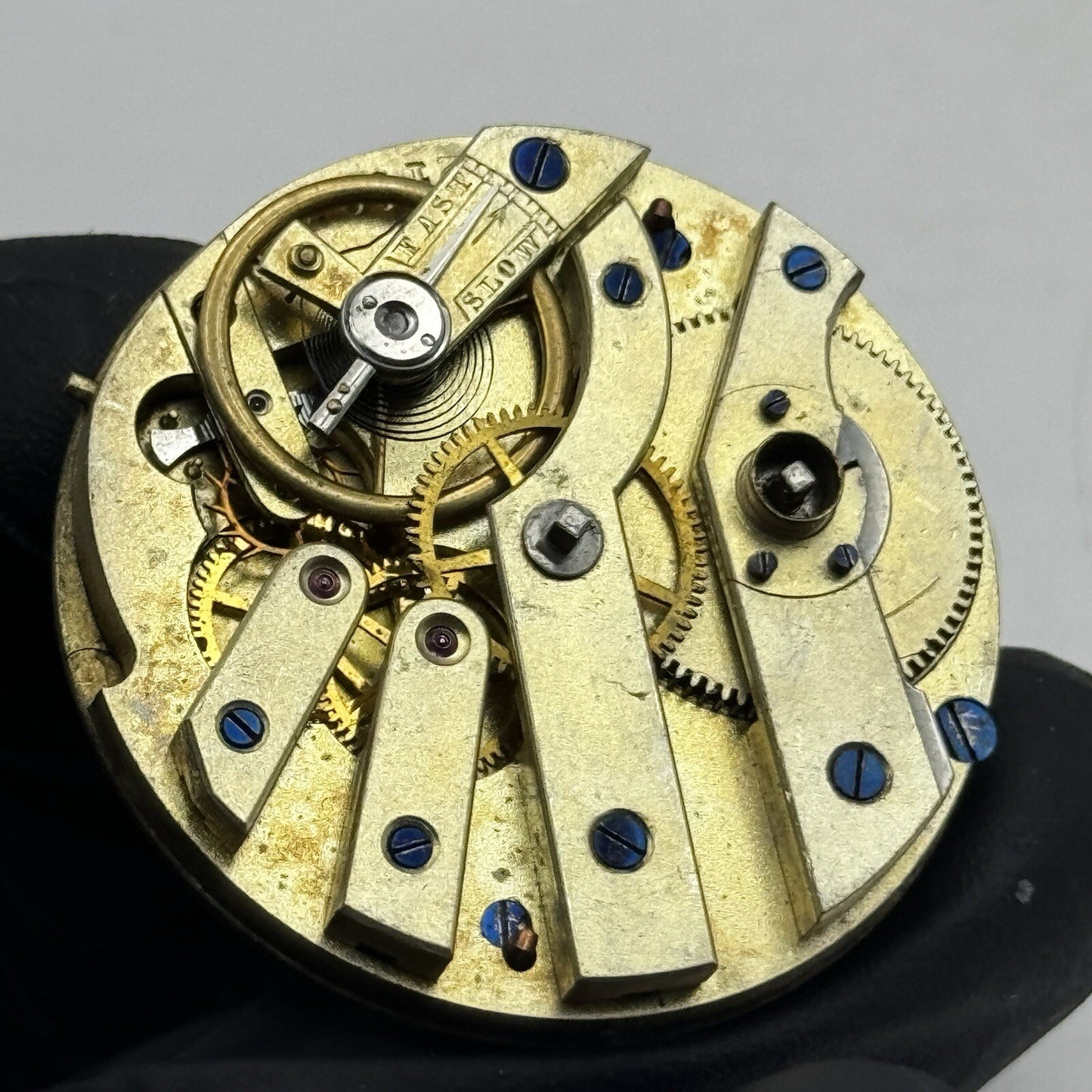 38.5mm High Quality White Porcelain Dial Cylinder Watch Movement Parts Repair