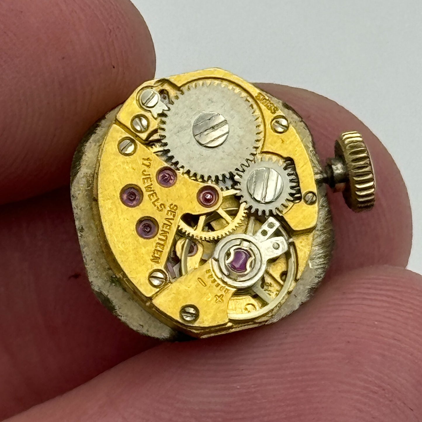 13mm Ladies Rone AS 1977-2 A Schild Balance Ok Vintage Watch Movement PARTS
