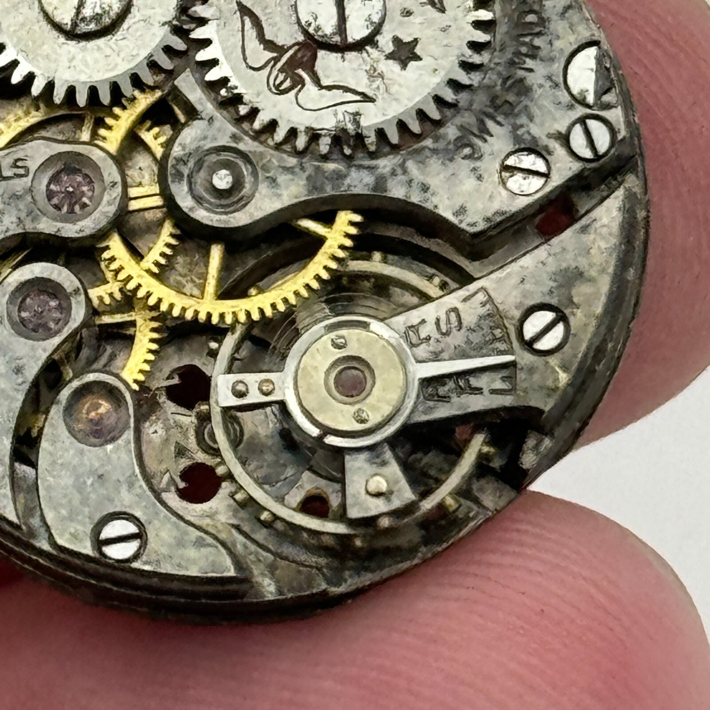 23.6mm AS 489 A Schild Balance Intact Manual Wind Swiss Watch Movement PARTS
