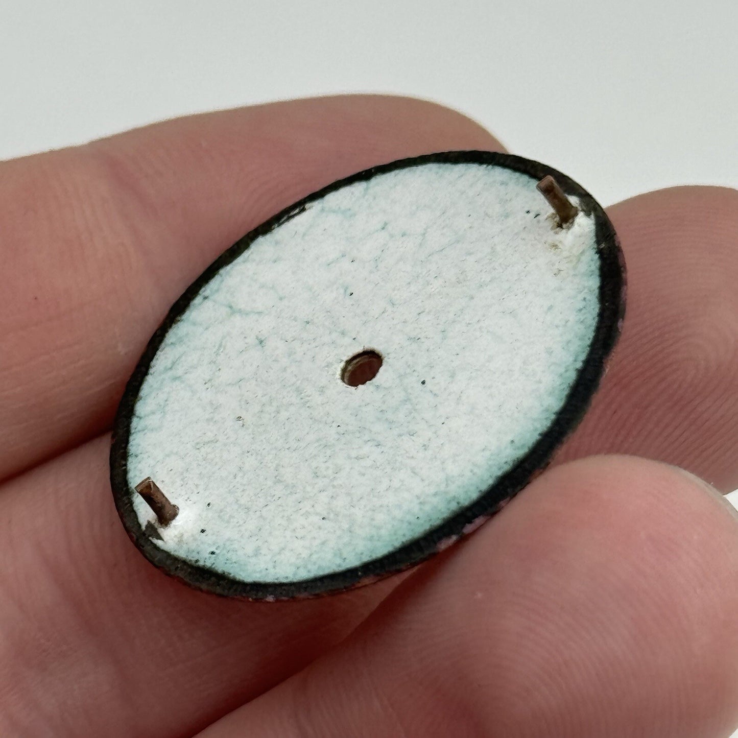 30.8mm Antique Beautiful Porcelain Patterned Pocket Watch Dial Spares Parts