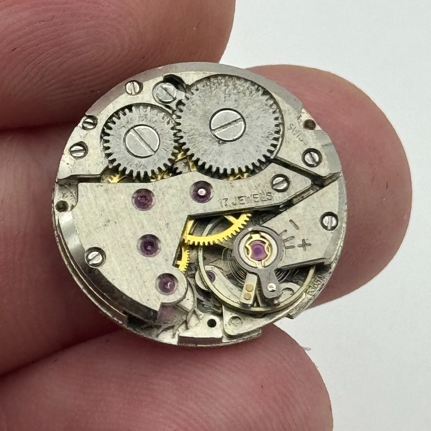 19.6mm Everite Unitas UT 6365N Balance Ok Manual Wind Watch Movement PART REPAIR