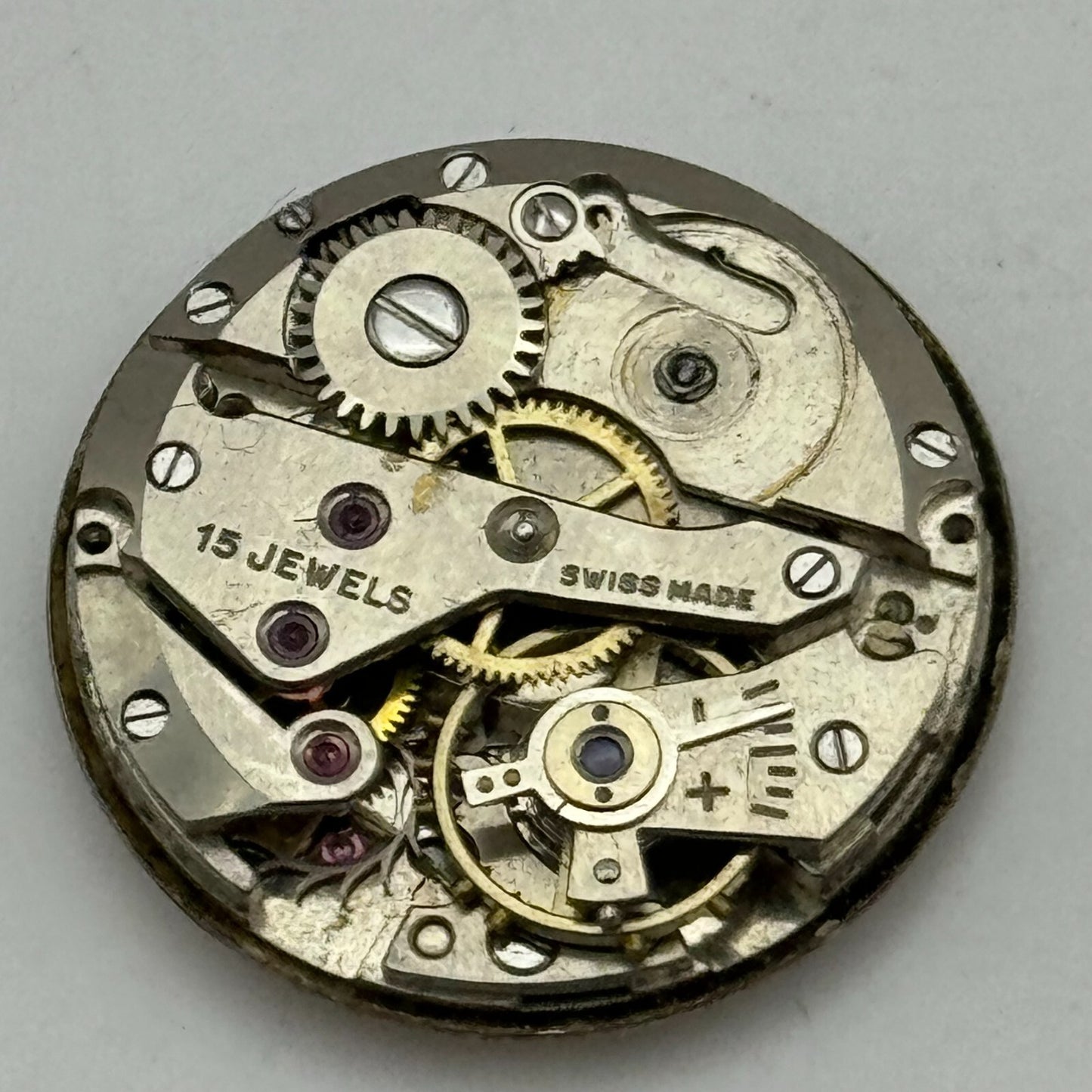 23.5mm Avia AS 1123 1124 Manual Wind 15 Jewels Swiss Watch Movement PARTS SPARES