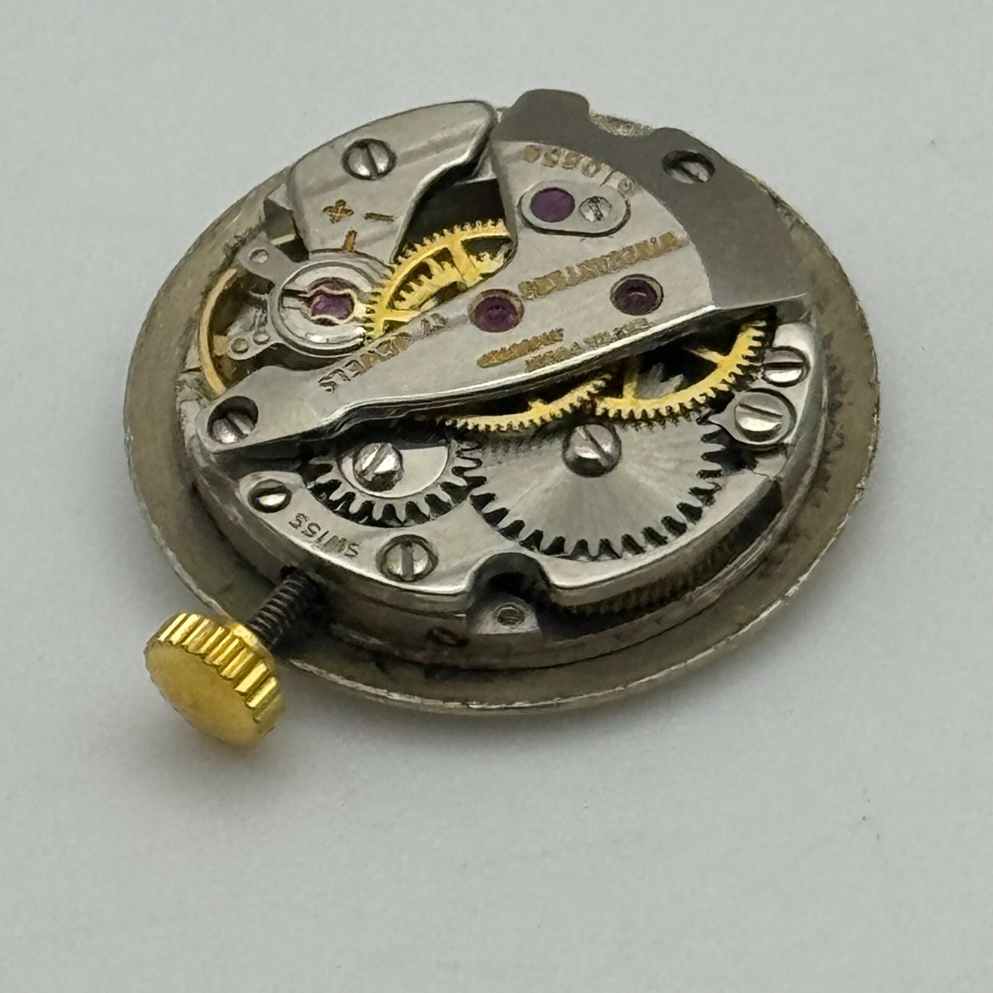 15.5mm Running Winegartens FHF 57-21 Manual Wind Swiss Made Watch Movement PARTS