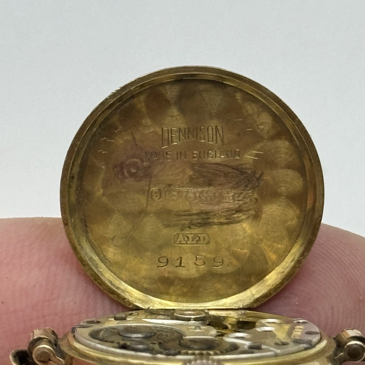 21mm Buren Dennison 9ct Gold Ladies Swiss Manual Wind Watch To Restore Vintage