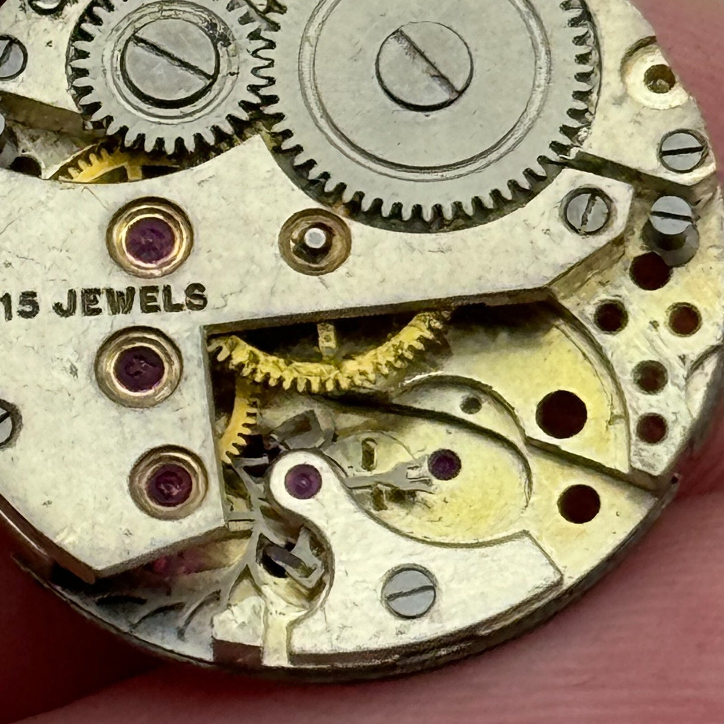 19.6mm AS 970 A Schild Manual Wind 15 Jewels Vintage Swiss Watch Movement PARTS