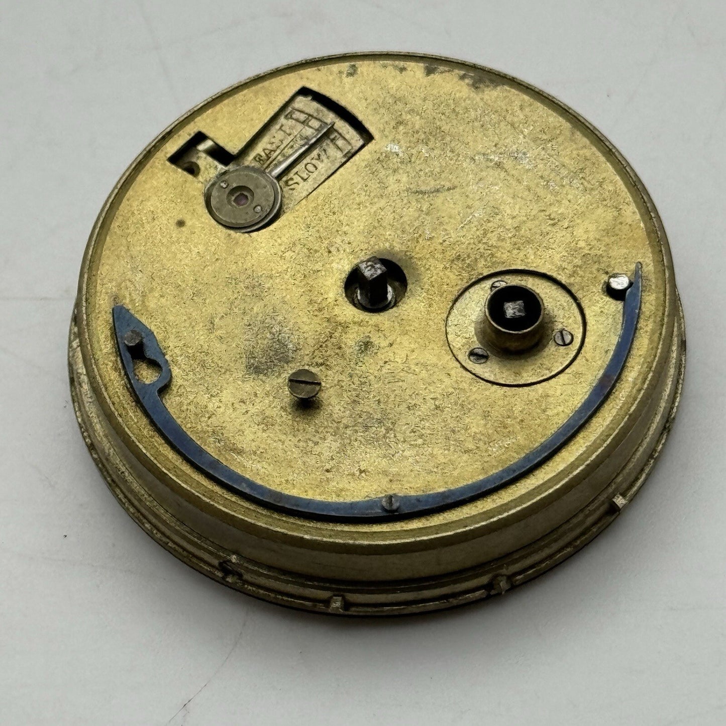 43.2mm Manual Wind Unidentified Pocket Watch Movement Dust Cover Dial FOR PARTS
