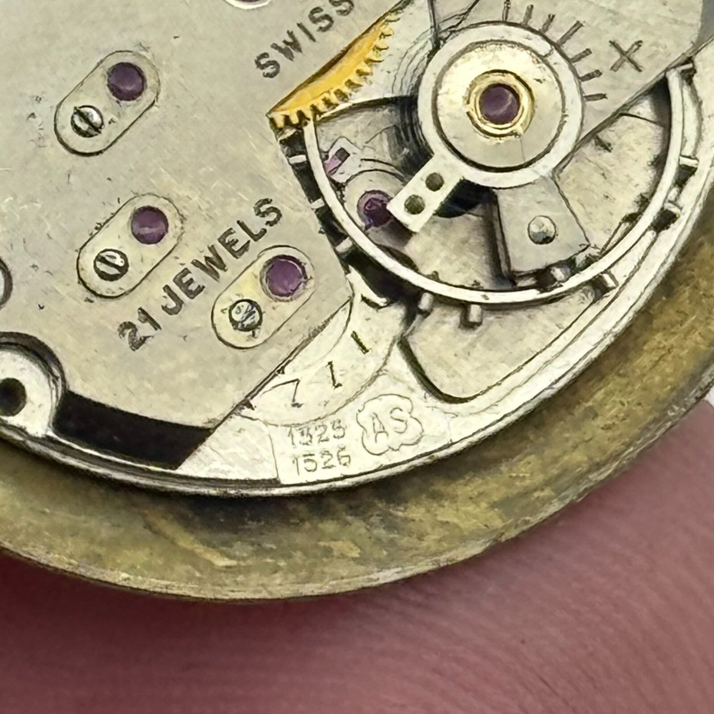 23.7mm Running Nivada AS 1525 1526 Manual Wind Swiss Watch Movement PARTS SPARES