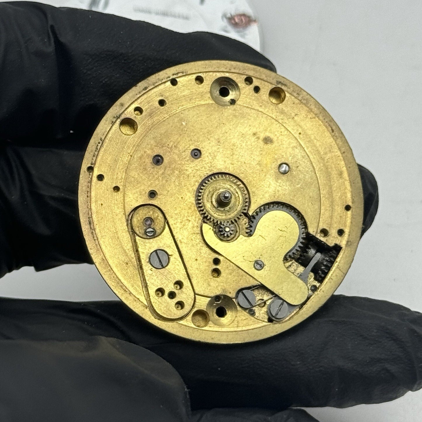41.4mm Union Horlogere U H Pocket Watch Movement Dial FOR PARTS Restore