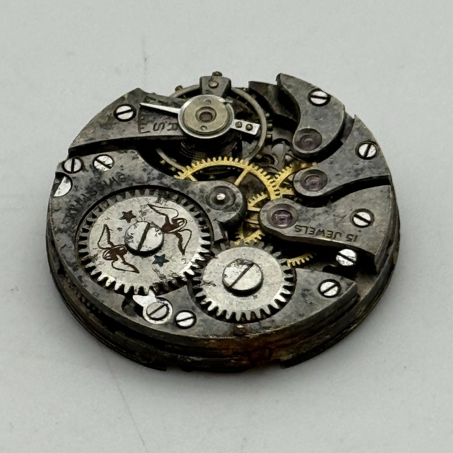 23.6mm AS 489 A Schild Balance Intact Manual Wind Swiss Watch Movement PARTS