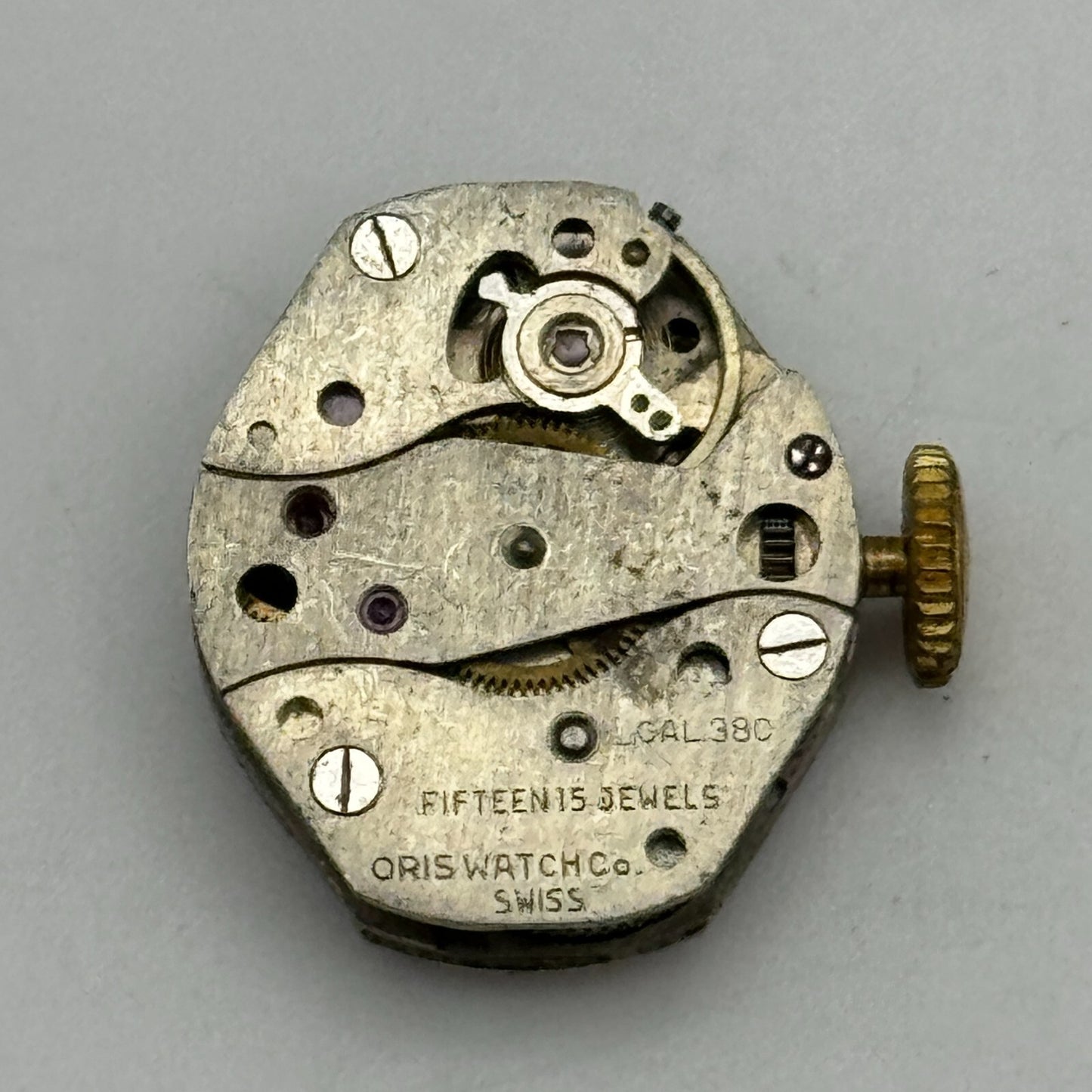 15.4mm Ladies Oris Cal 380 Manual Wind Watch Movement Swiss Vintage PARTS SPARES