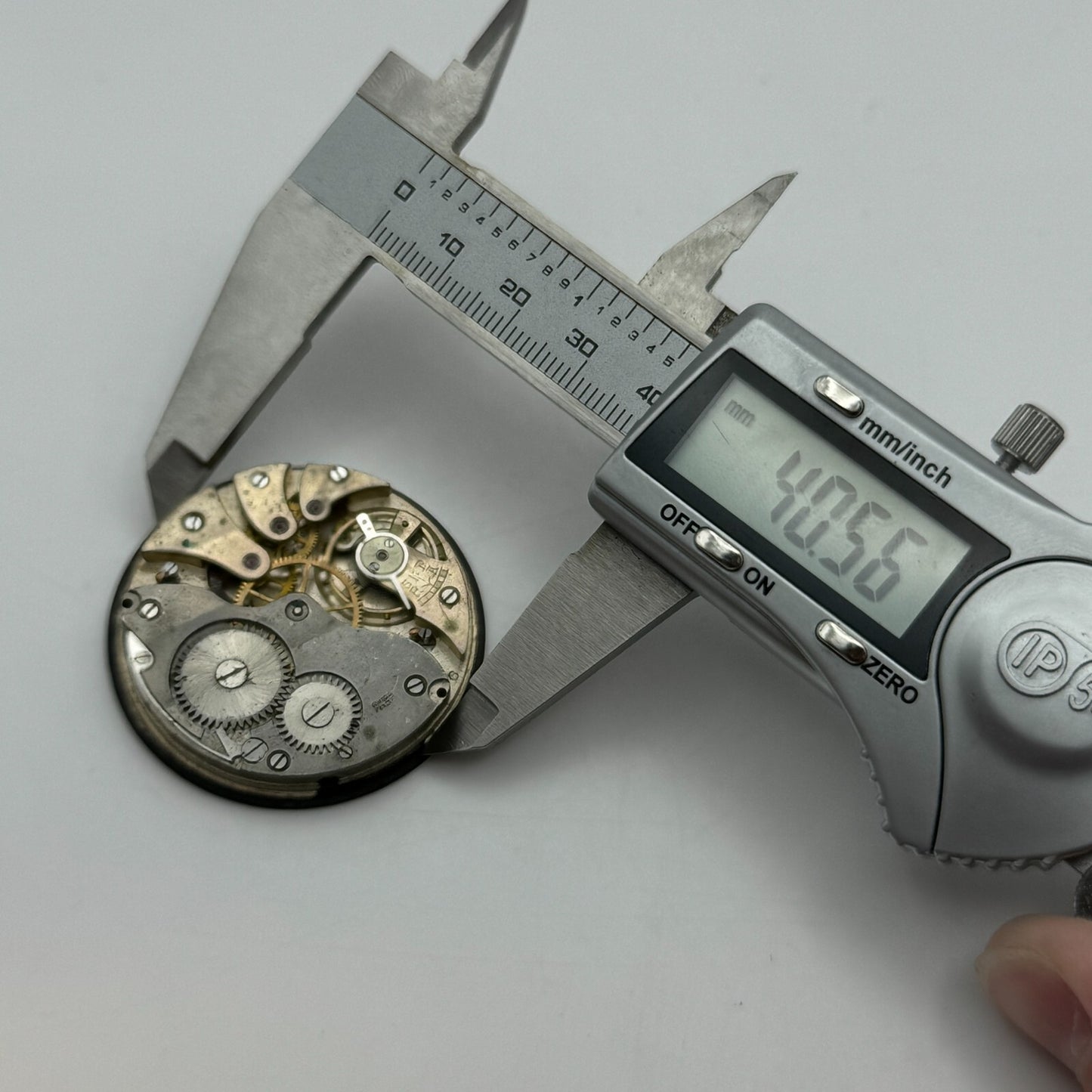 43mm Vintage Open Face Swiss Balance Intact Pocket Watch Movement PARTS SPARES