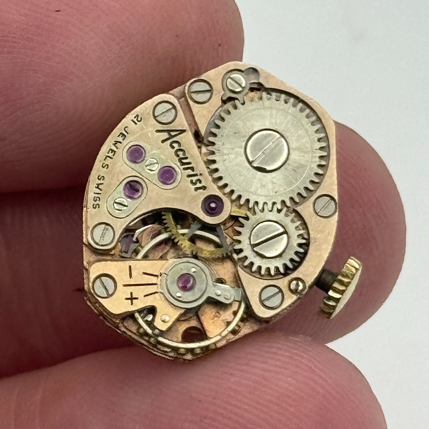 15mm Ladies Accurist FHF 60 Manual Wind Watch Movement Swiss Vintage PARTS