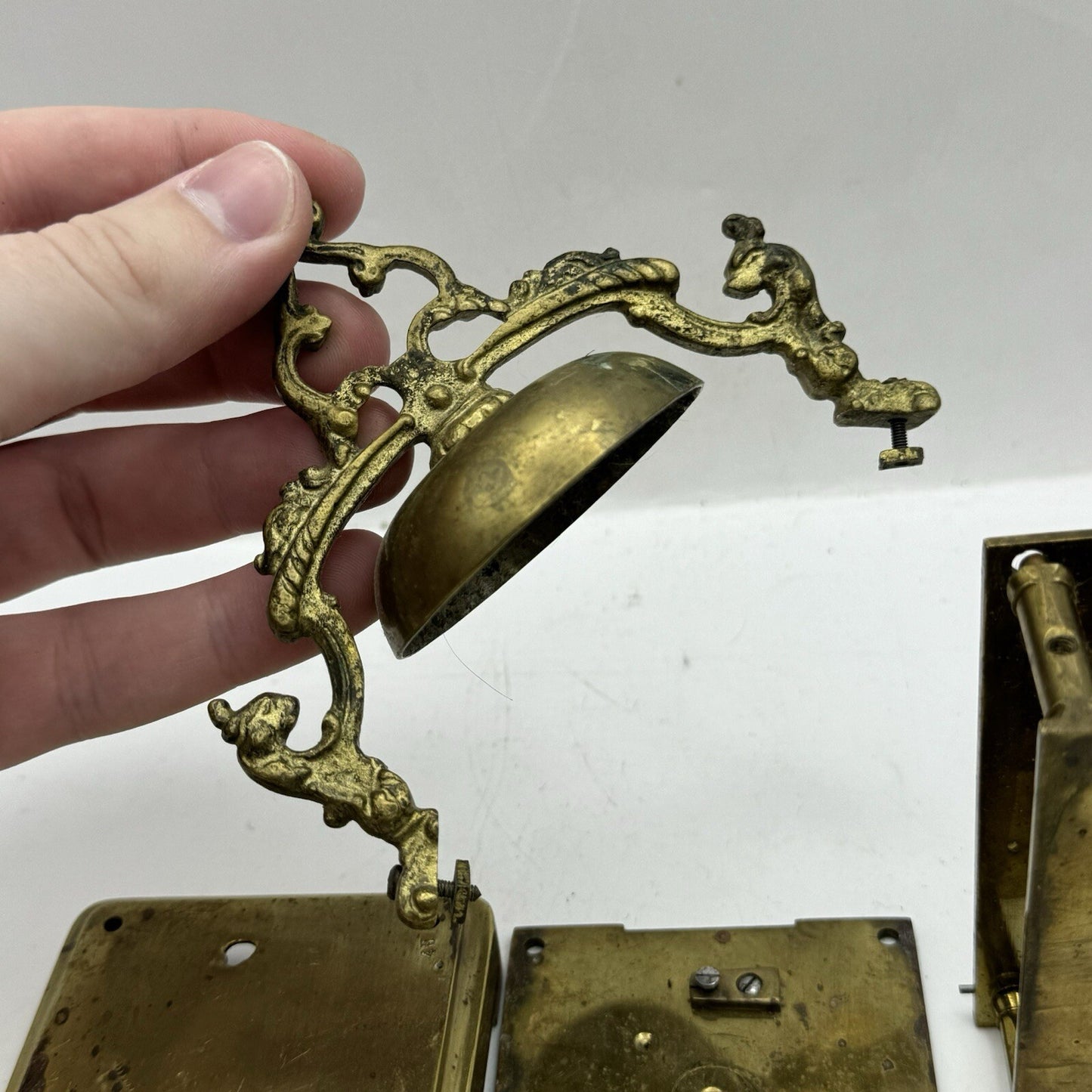 Unidentified Antique Clock Parts Unknown Origin Or Age See Photos Parts Repair