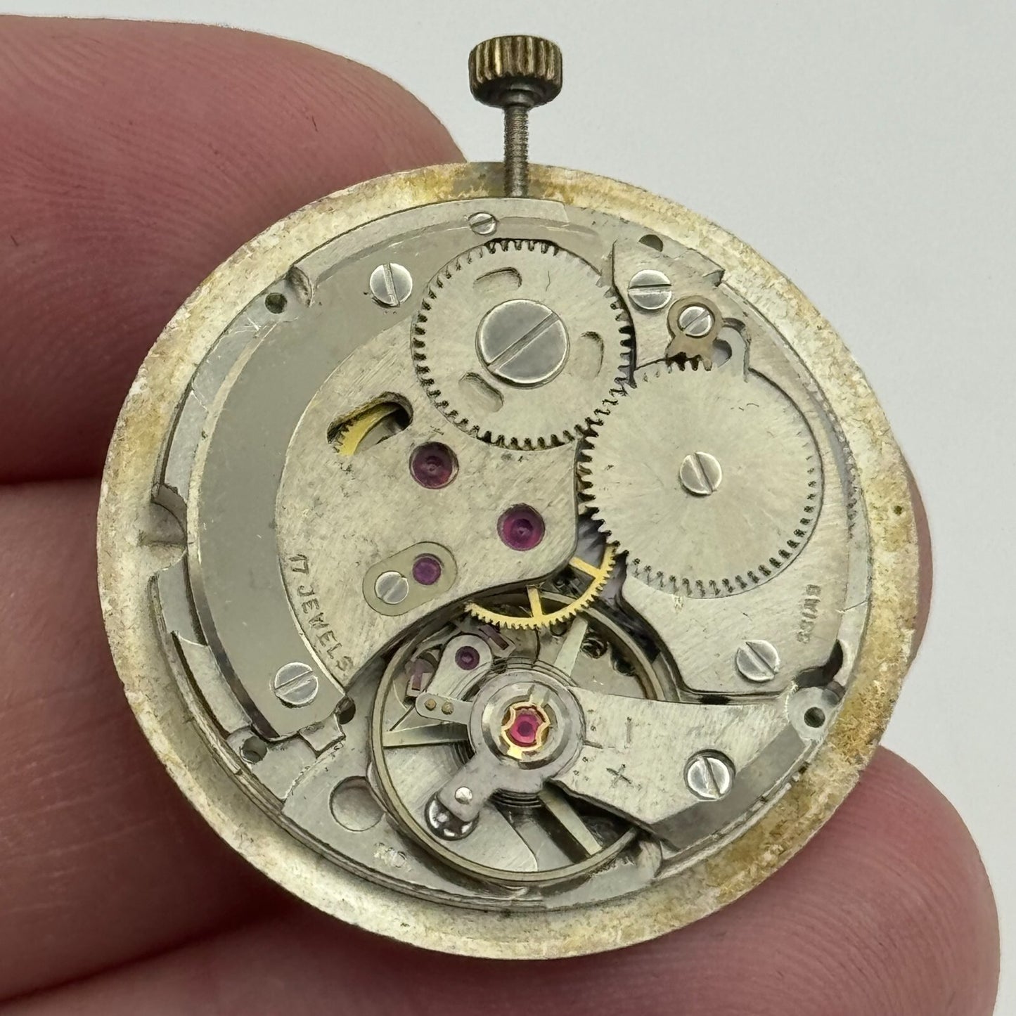25.9mm Everite AS 1710/11 Balance Ok Watch Movement Swiss Vintage PARTS SPARES