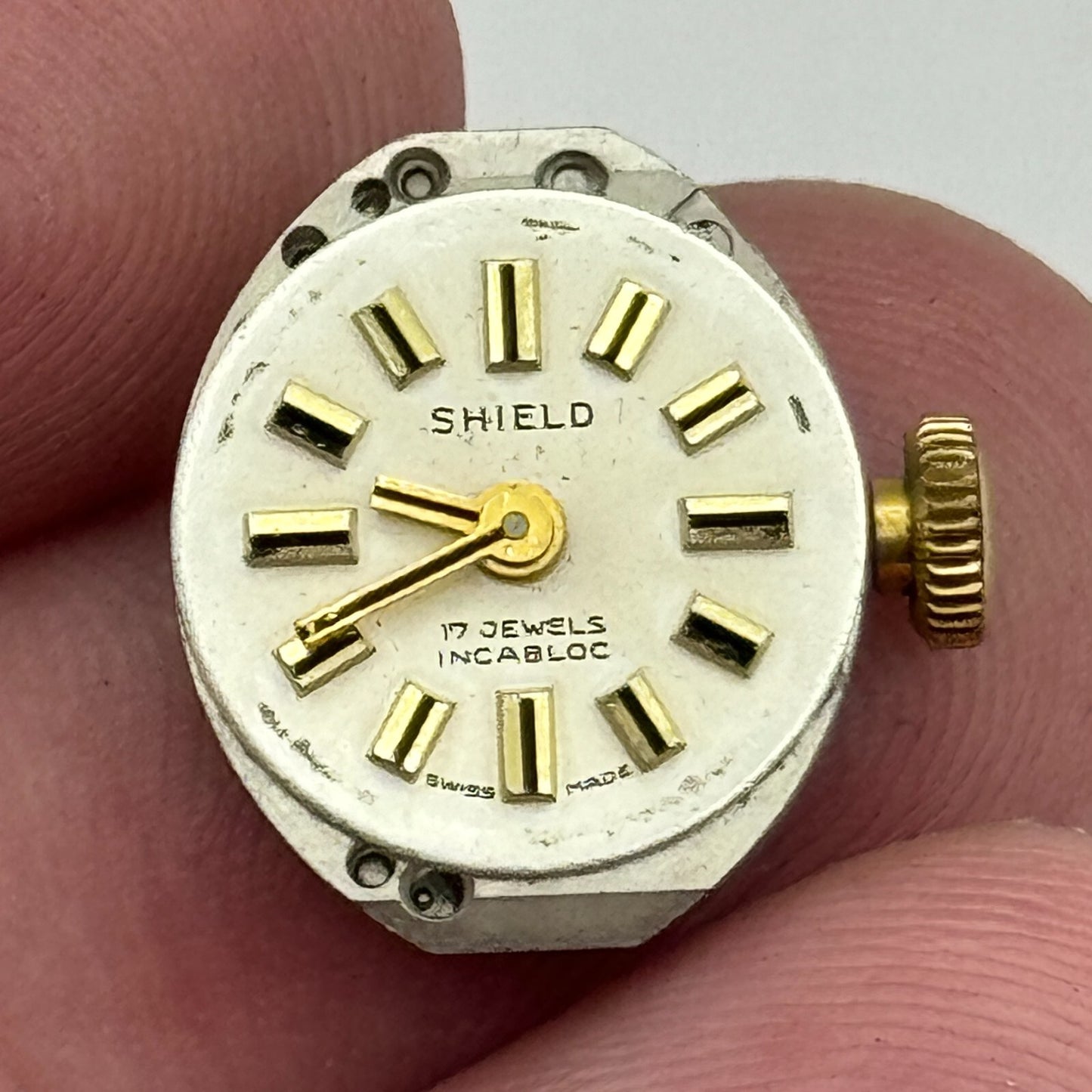 12.9mm Ladies Running Shield AS 1977-2 A Schild Manual Wind Watch Movement PARTS