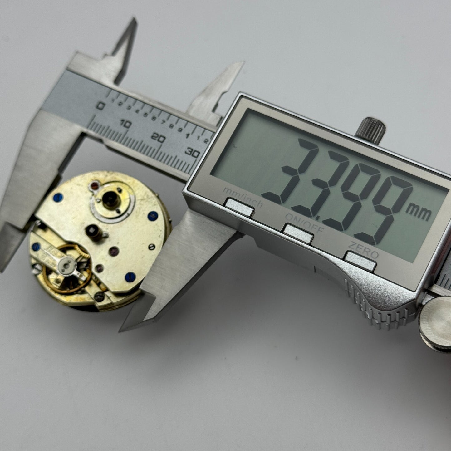 36.1mm Antique Beautiful Porcelain Dial Key Wound Pocket Watch Movement PARTS