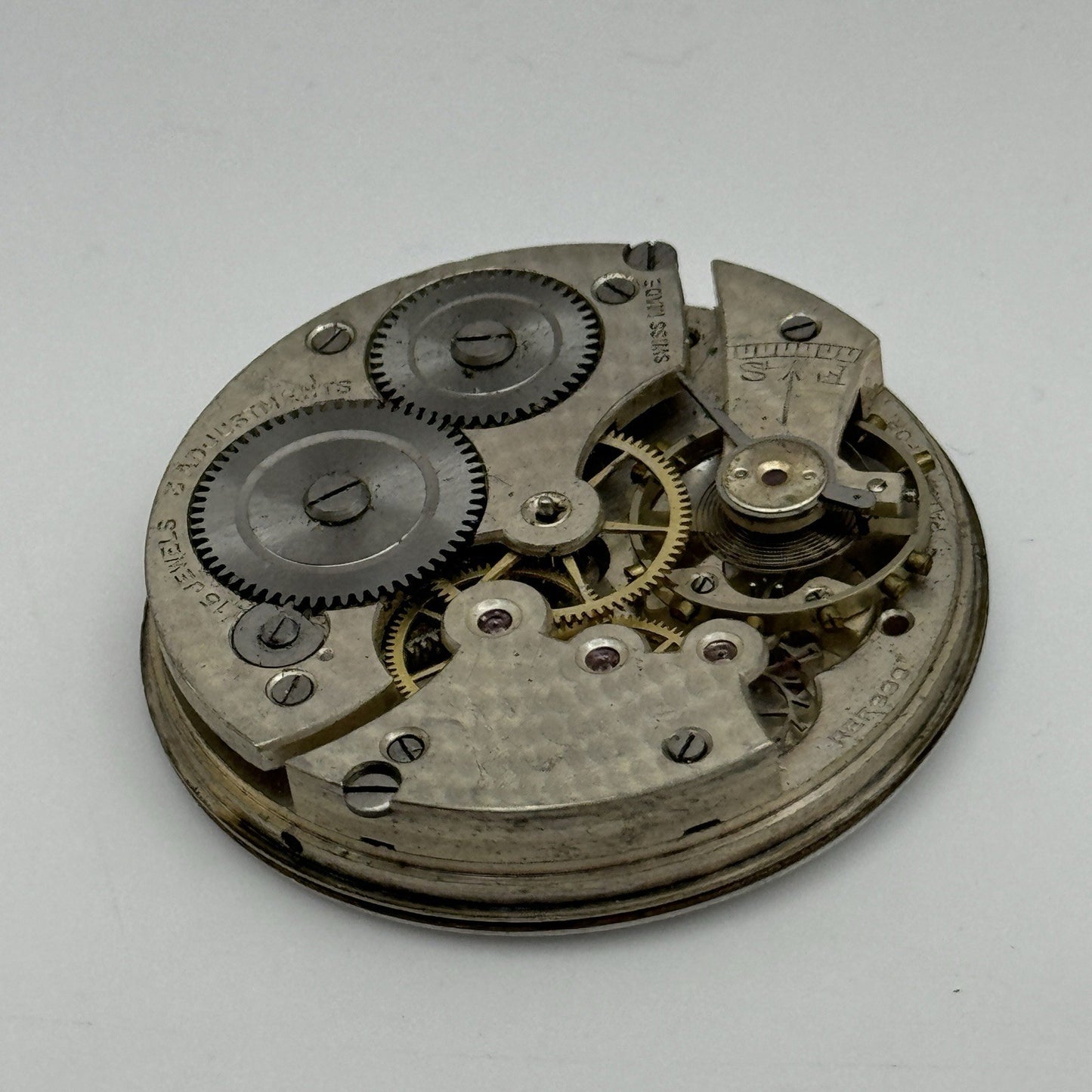 43mm Cyma 999 Fattorini & Sons Bradford Open Face Pocket Watch Movement PARTS