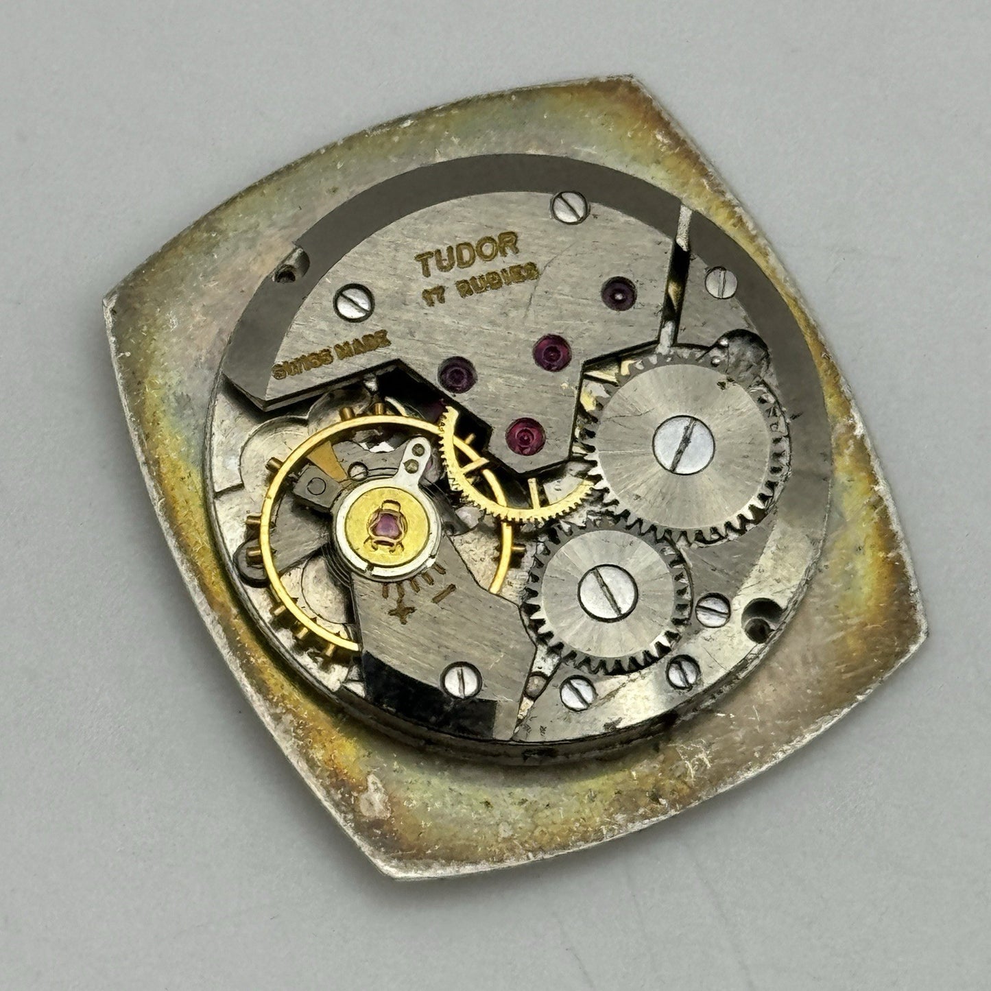 23.6mm Tudor 2422 Good Balance Dial Hands Manual Wind Vintage Watch Movement