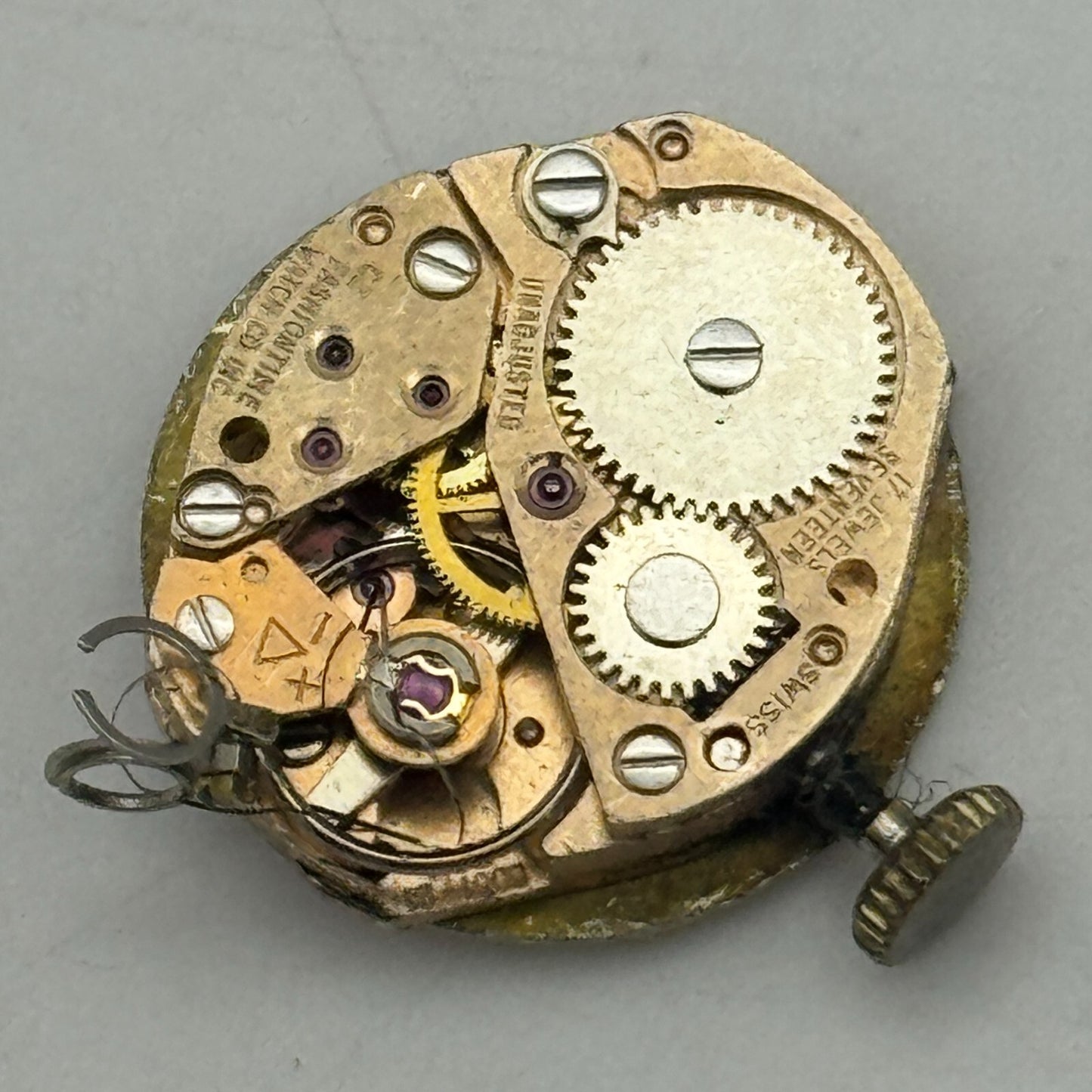 15.1mm Ladies Delma RAX Ronda 6061-21 Manual Wind Swiss Watch Movement PARTS