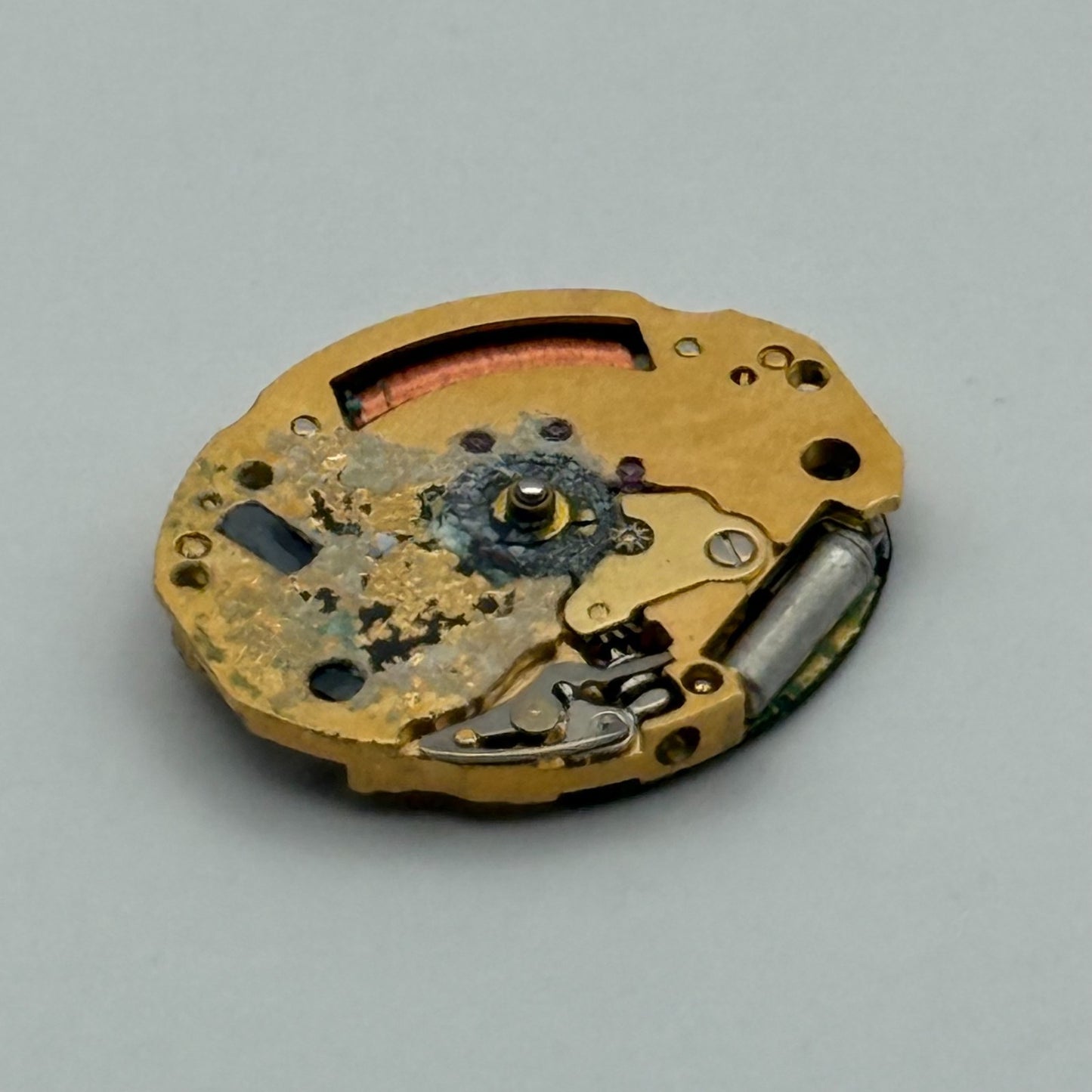 Omega 1455 Quartz Watch Movement Incomplete Swiss Ladies Vintage Parts Repair