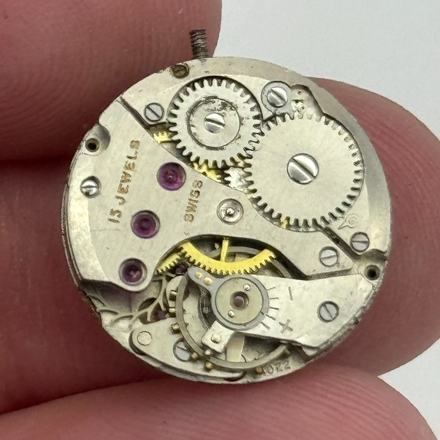 17.4mm Prefect Felsa F 4022 Manual Wind Watch Movement Swiss Vintage PARTS SPARE
