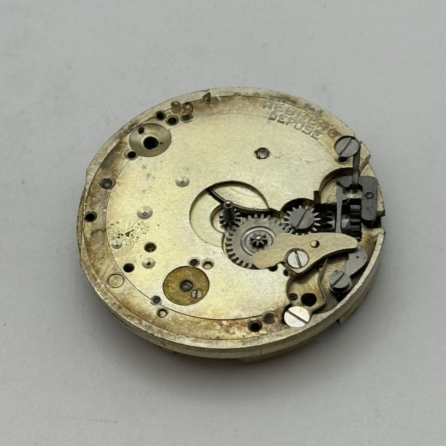 25.7mm ROLEX Rebberg 7 Jewels Vintage Manual Wind Watch Movement Dial - RESTORE