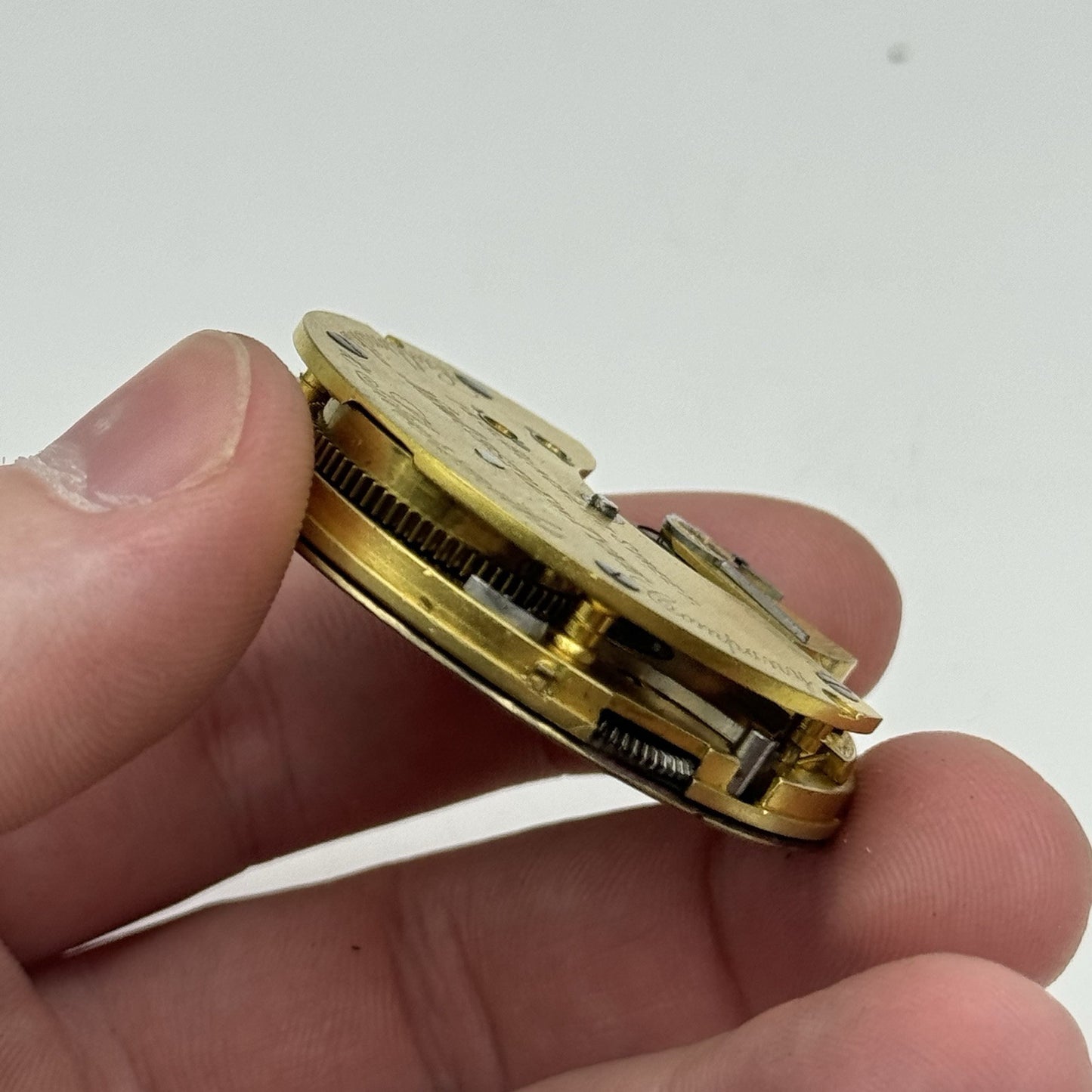 45mm Newcastle Goldsmiths & Silversmiths Company Pocket Watch Movement PROJECT