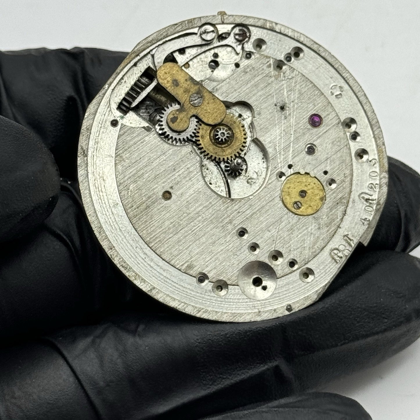 45.2mm Interesting Unidentified Vintage Pocket Watch Movement - PARTS REPAIR