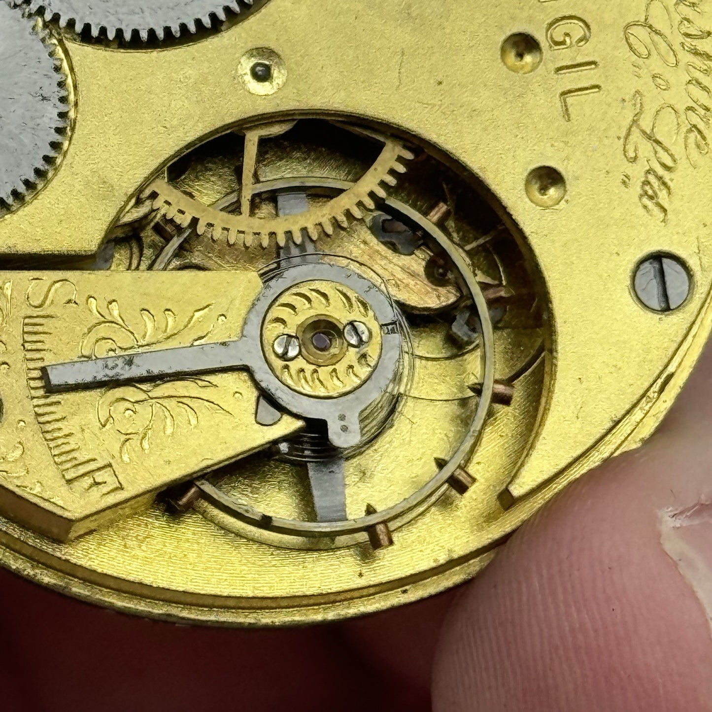 43.2mm Lancashire Watch Co Vigil Prescot Open Face Pocket Watch Movement - PARTS
