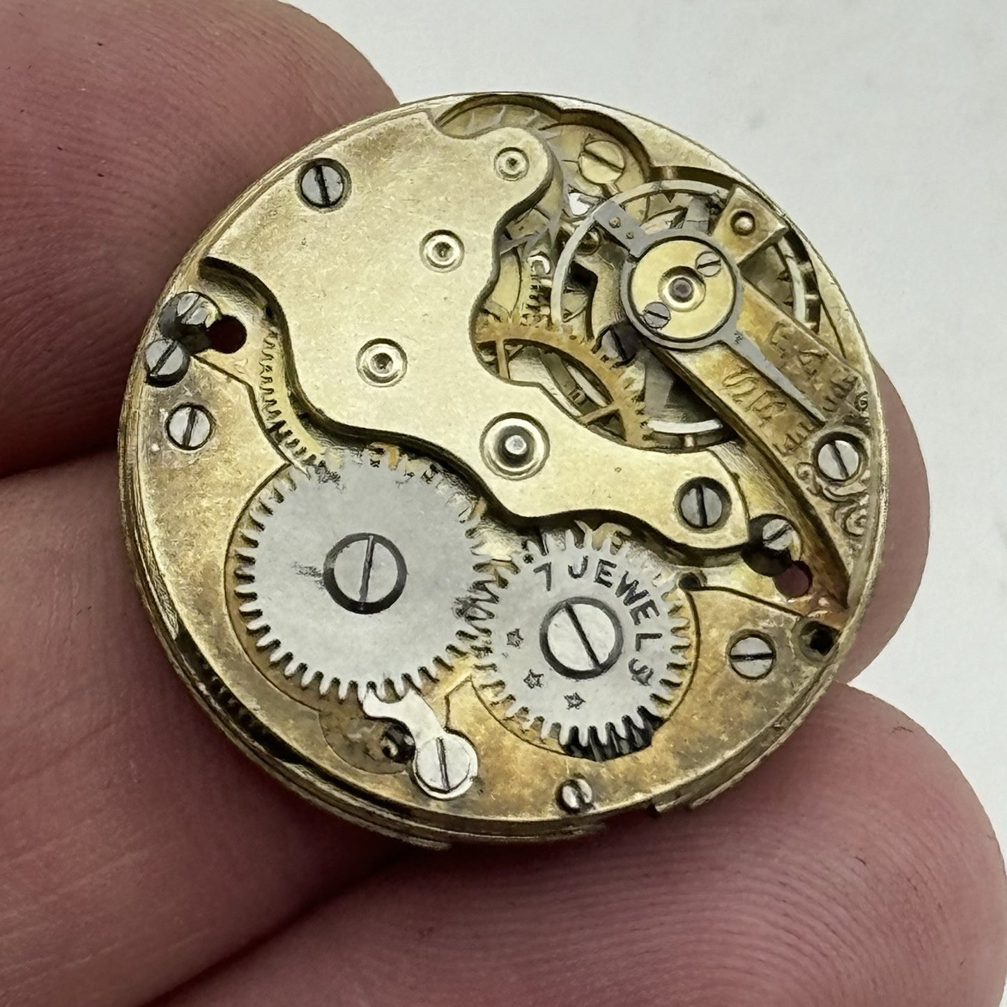 25.7mm ROLEX Rebberg 7 Jewels Vintage Manual Wind Watch Movement Dial - RESTORE