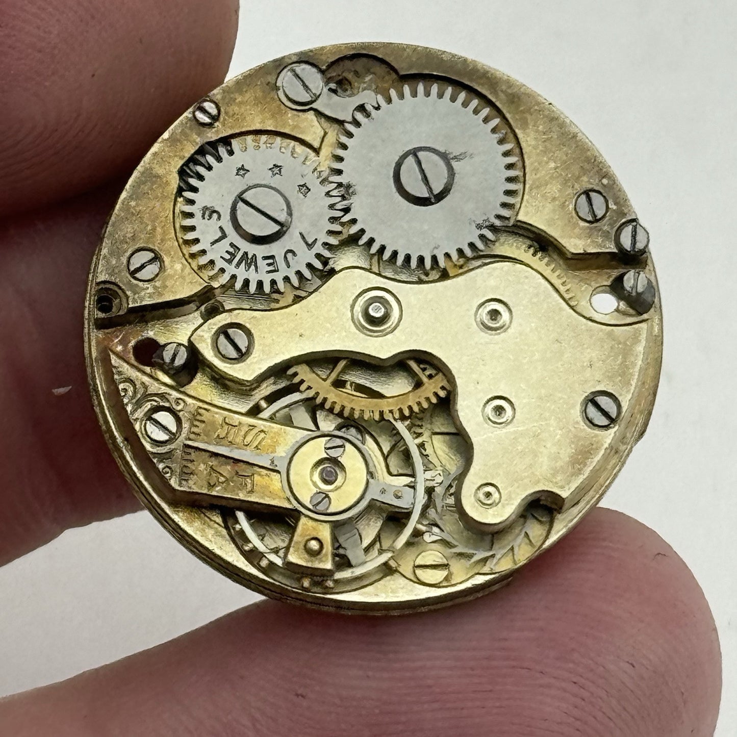 25.7mm ROLEX Rebberg 7 Jewels Vintage Manual Wind Watch Movement Dial - RESTORE