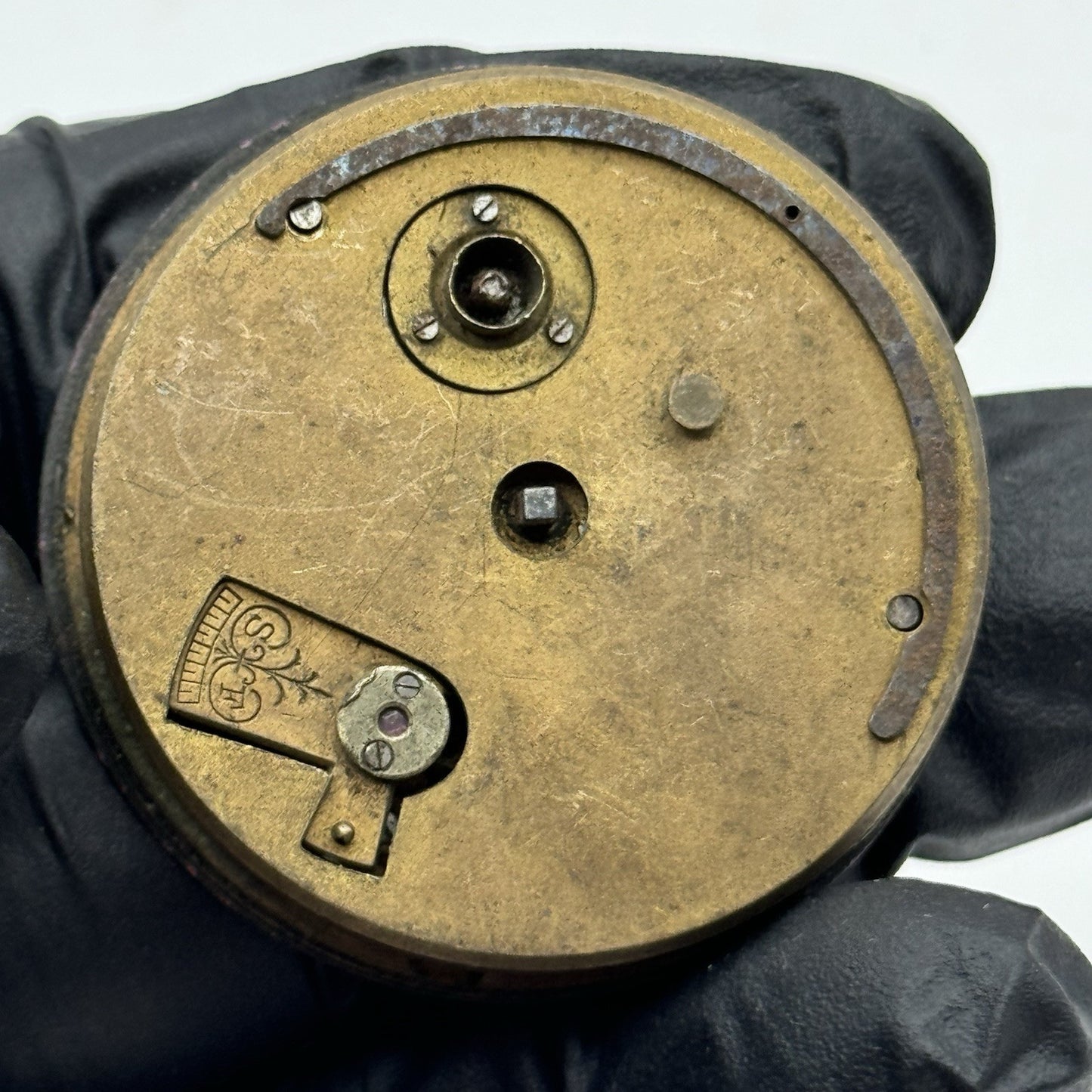 43.9mm Antique Fattorini & Sons Bradford The Leader Pocket Watch Movement PARTS