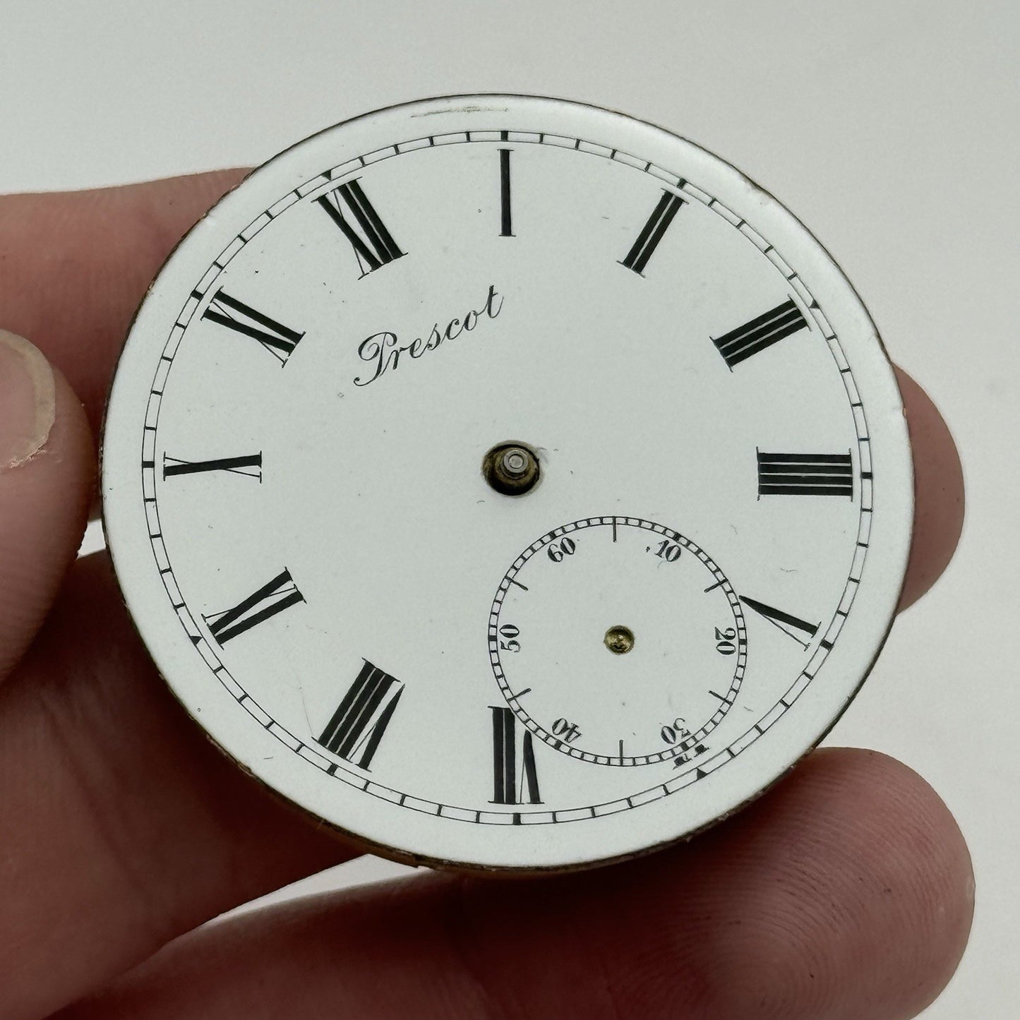 43.2mm Lancashire Watch Co Vigil Prescot Open Face Pocket Watch Movement - PARTS