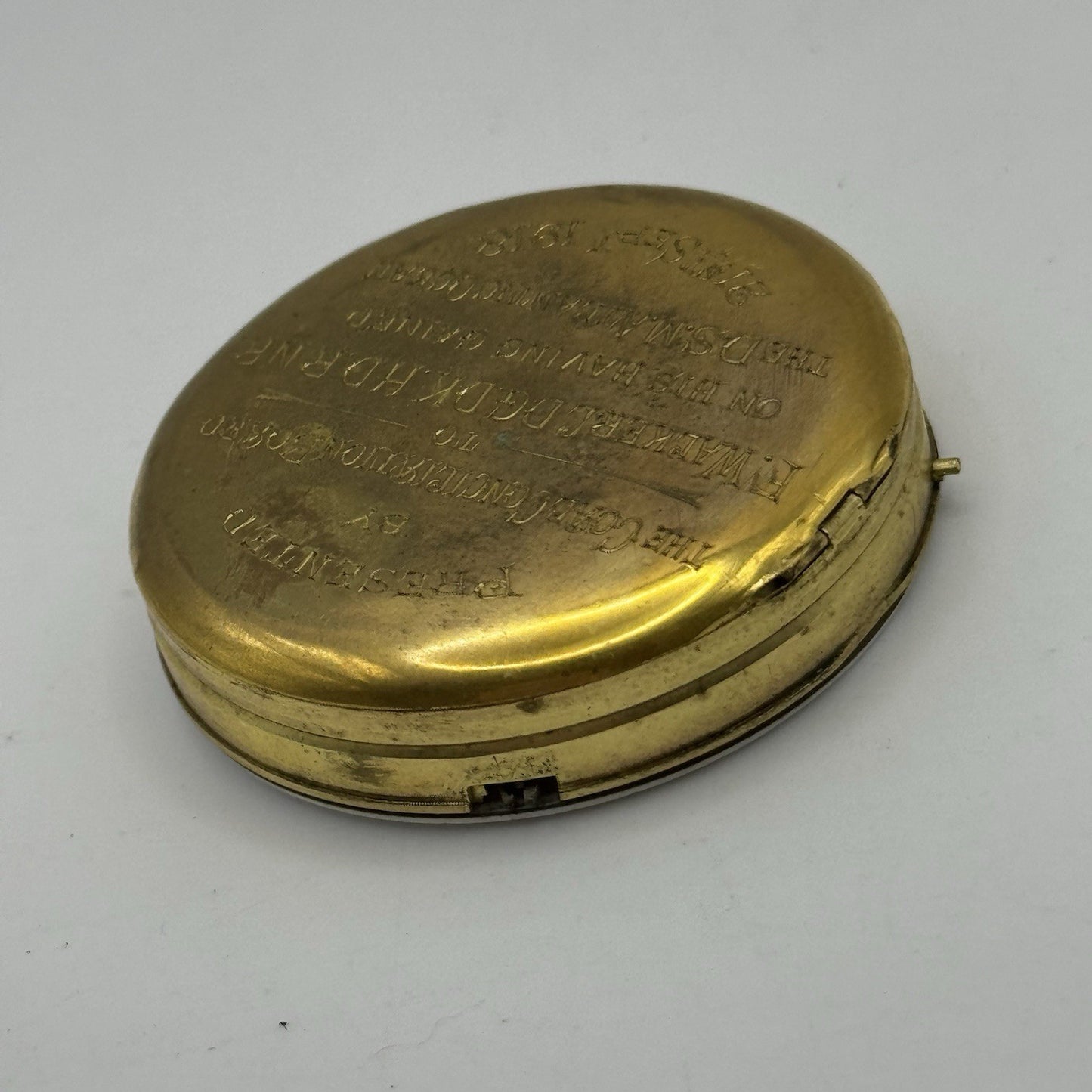 47.8mm Antique 1918 DSM Atlantic Coal Conciliation Board Pocket Watch Movement