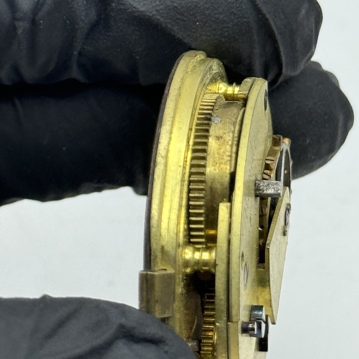 46.5mm Antique David Abrahams Manchester Key Wound Pocket Watch Movement PARTS