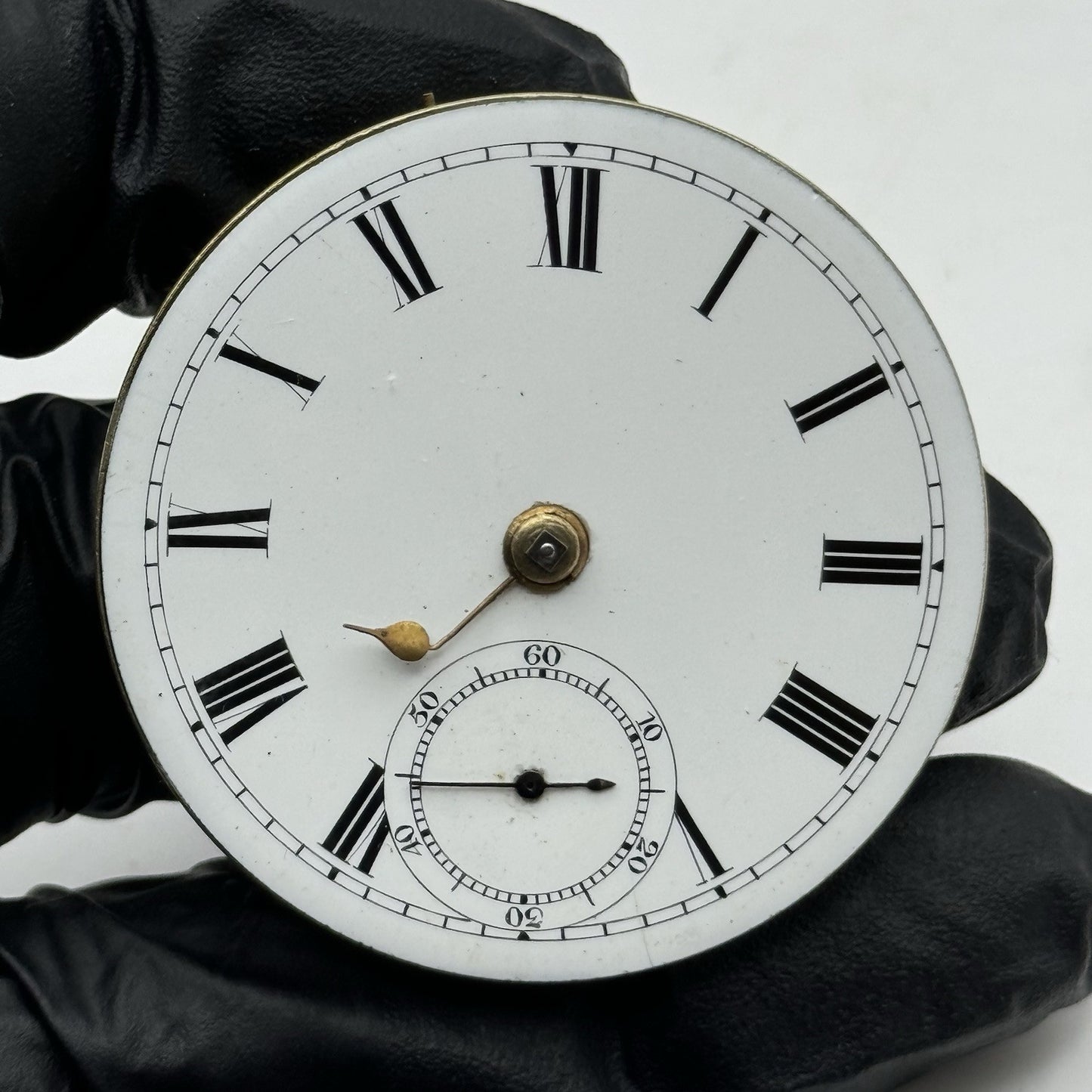 42.9mm Antique English Reversing Pinion Key Wound Pocket Watch Movement - PARTS
