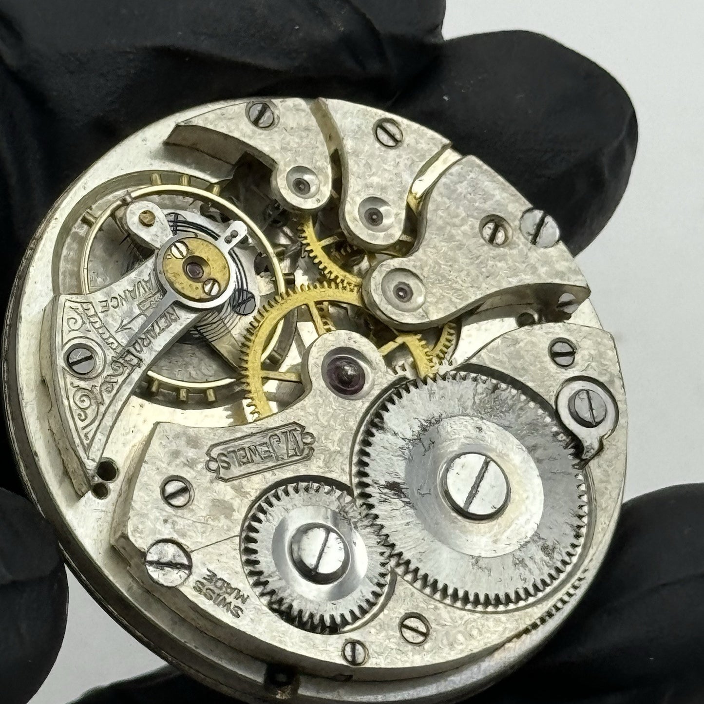 41.5mm High Grade Unidentified 17 Jewels Swiss Pocket Watch Movement - PARTS