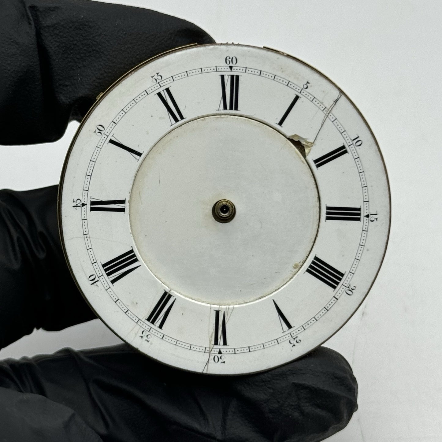 47.2mm Antique English Chronograph Pocket Watch Movement - PARTS REPAIR SPARES