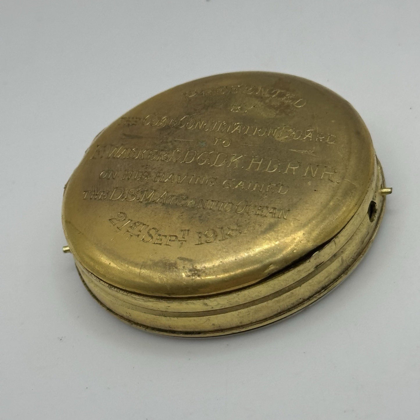 47.8mm Antique 1918 DSM Atlantic Coal Conciliation Board Pocket Watch Movement