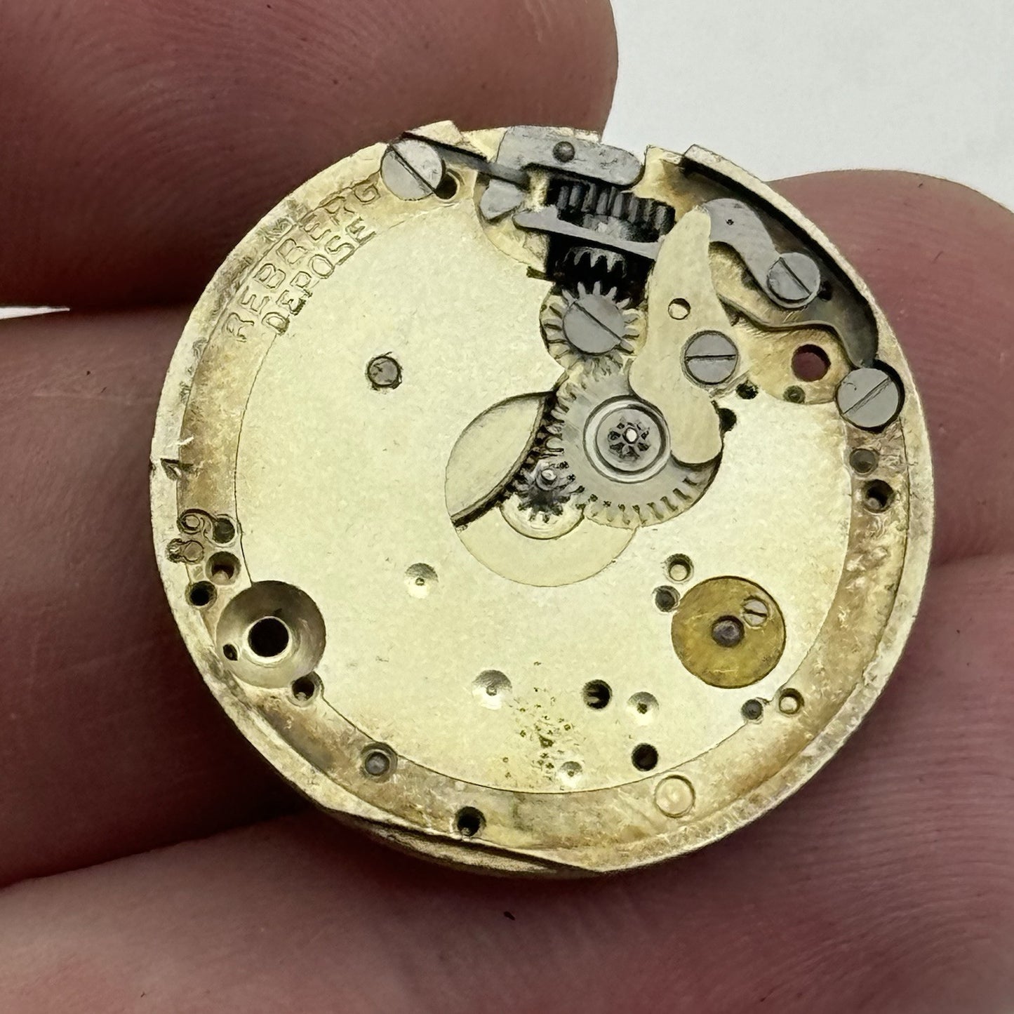 25.7mm ROLEX Rebberg 7 Jewels Vintage Manual Wind Watch Movement Dial - RESTORE