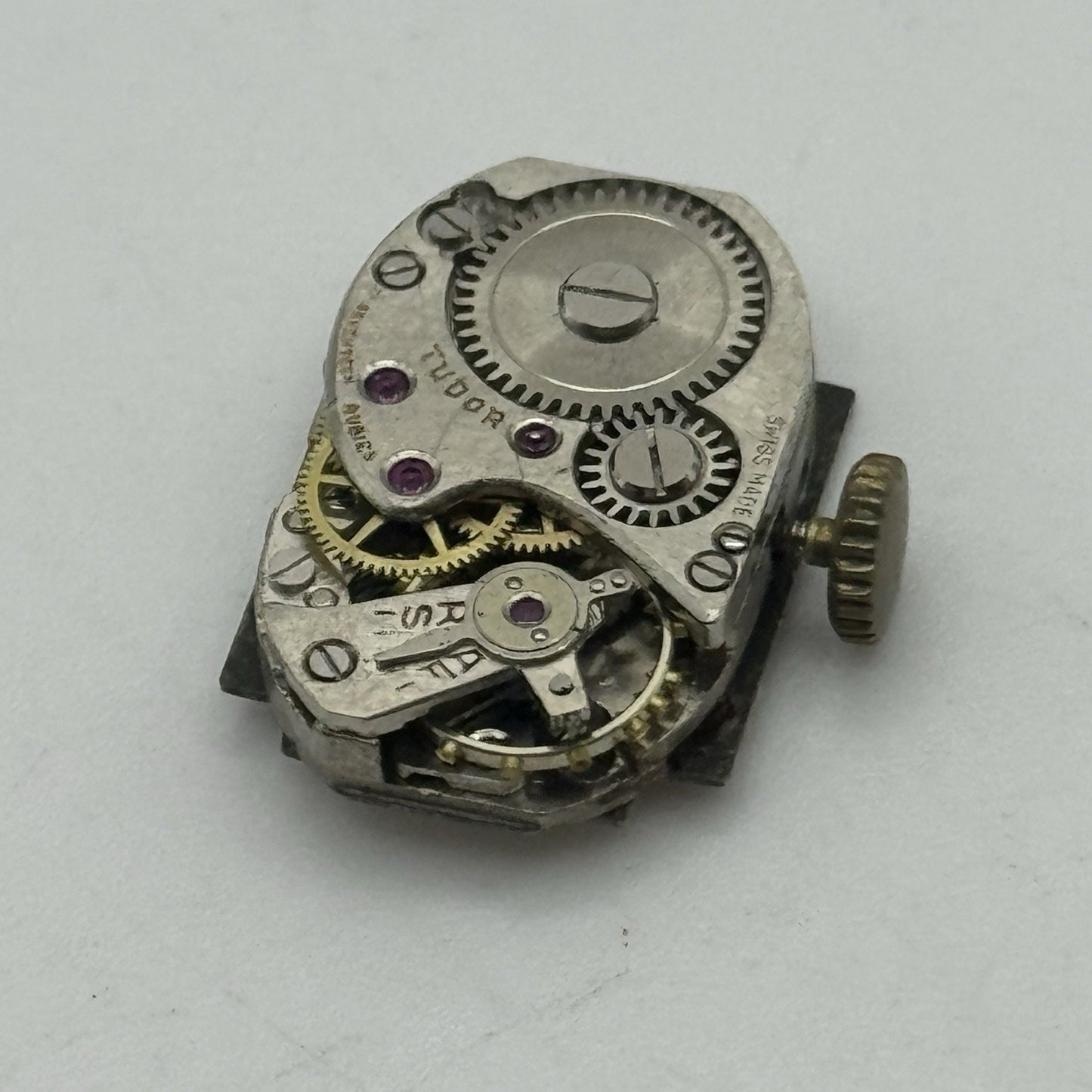 12.7mm x 19.5mm Tudor Ladies Swiss Manual Wind Watch Movement PARTS REPAIR