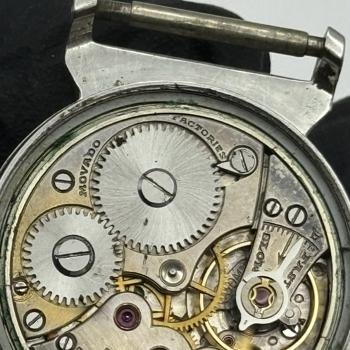28mm Running Movado Sport FB Patent Francois Borgel Military Watch - TO RESTORE